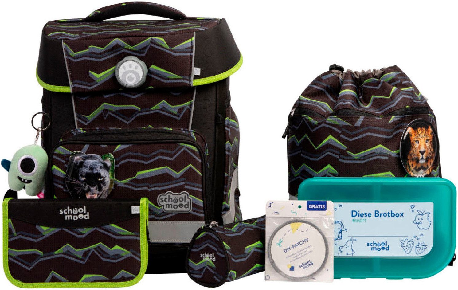 SCHOOL-MOOD® Schulranzen Champion Maxx Pro (Set, 7-tlg)