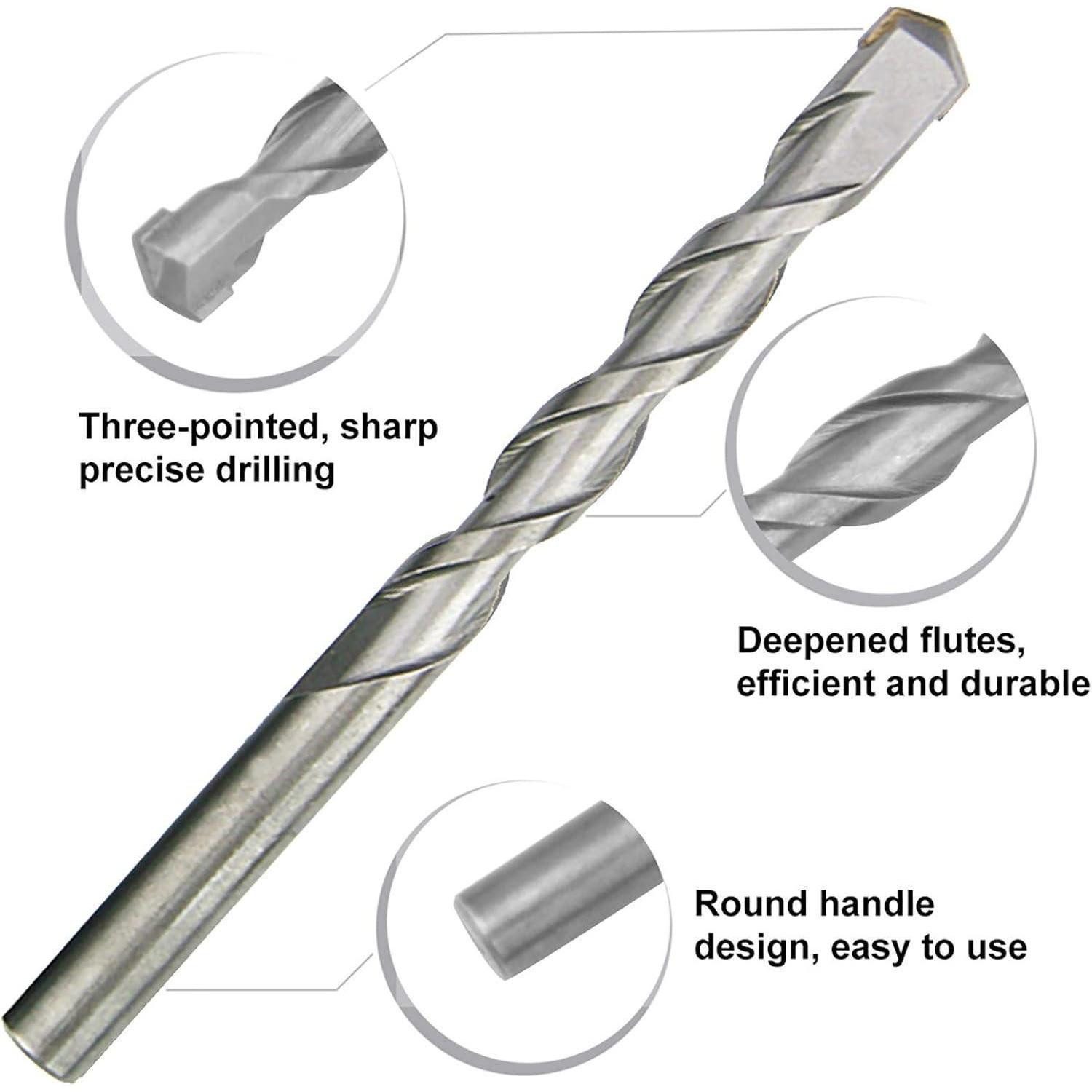 LuxusKollektion Bohrersatz Bohrersatz Beton Hartmetallspitze 3 4 5 6 7 8 9 Einheitsgröße Set 3