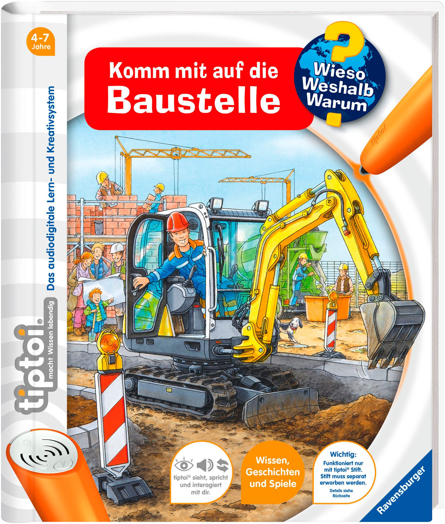 Buch tiptoi® Wieso? Weshalb? Warum? Komm mit auf die Baustelle
