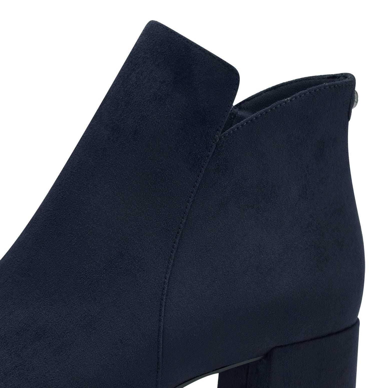 Tamaris Stiefelette Ankleboot, Stiefelette mit dekorativem Knopf, schmale Form