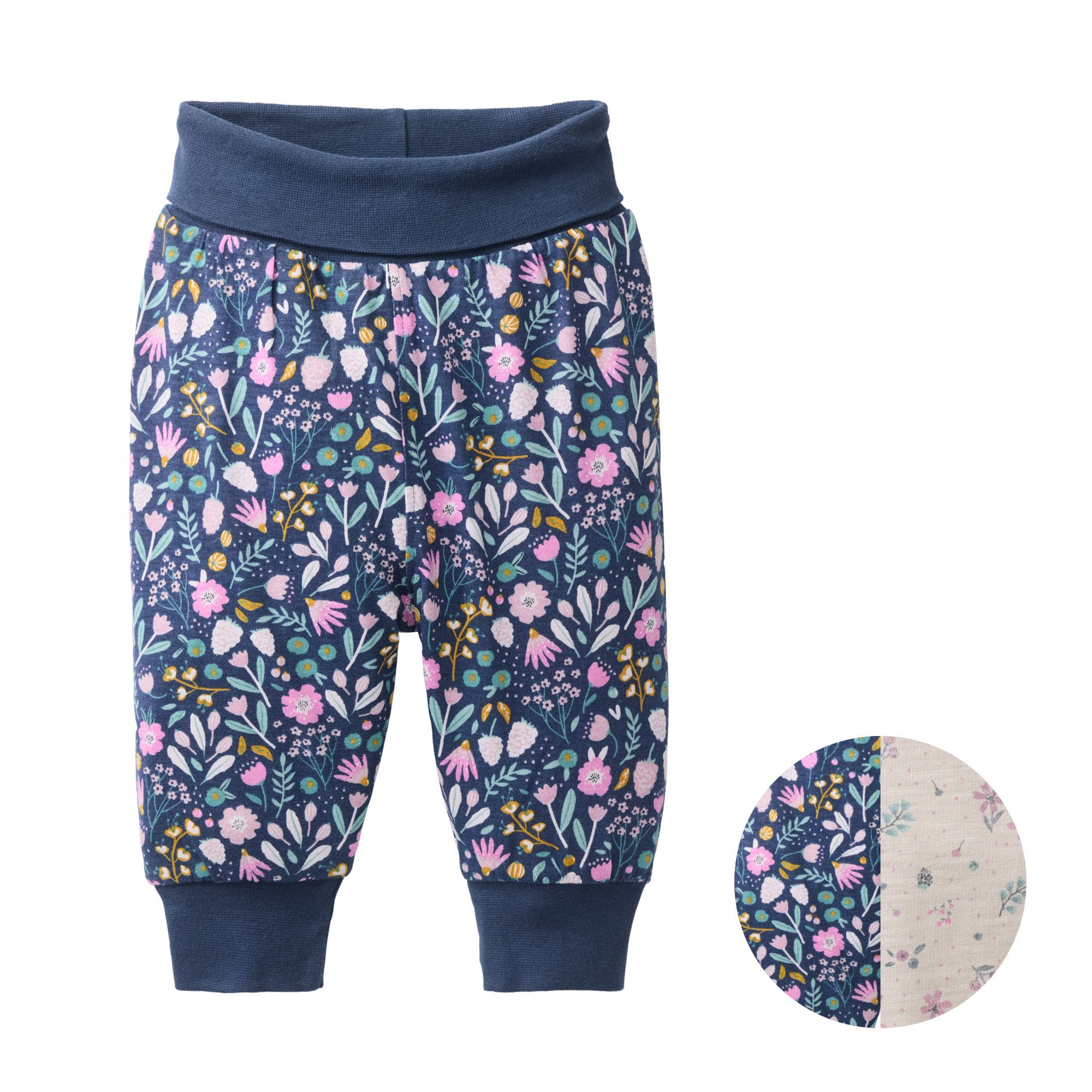 People Wear Organic Schlupfhose, bedruckte Wendehose für Mädchen GOTS zertifiziert