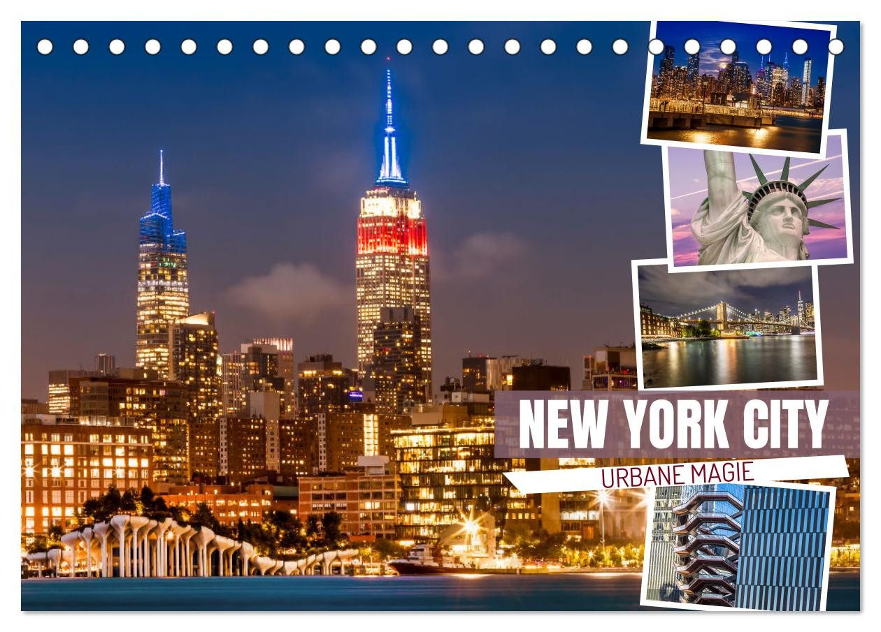 CALVENDO Wandkalender NEW YORK CITY Urbane Magie (Tischkalender 2026 DIN A5 quer), CALVENDO