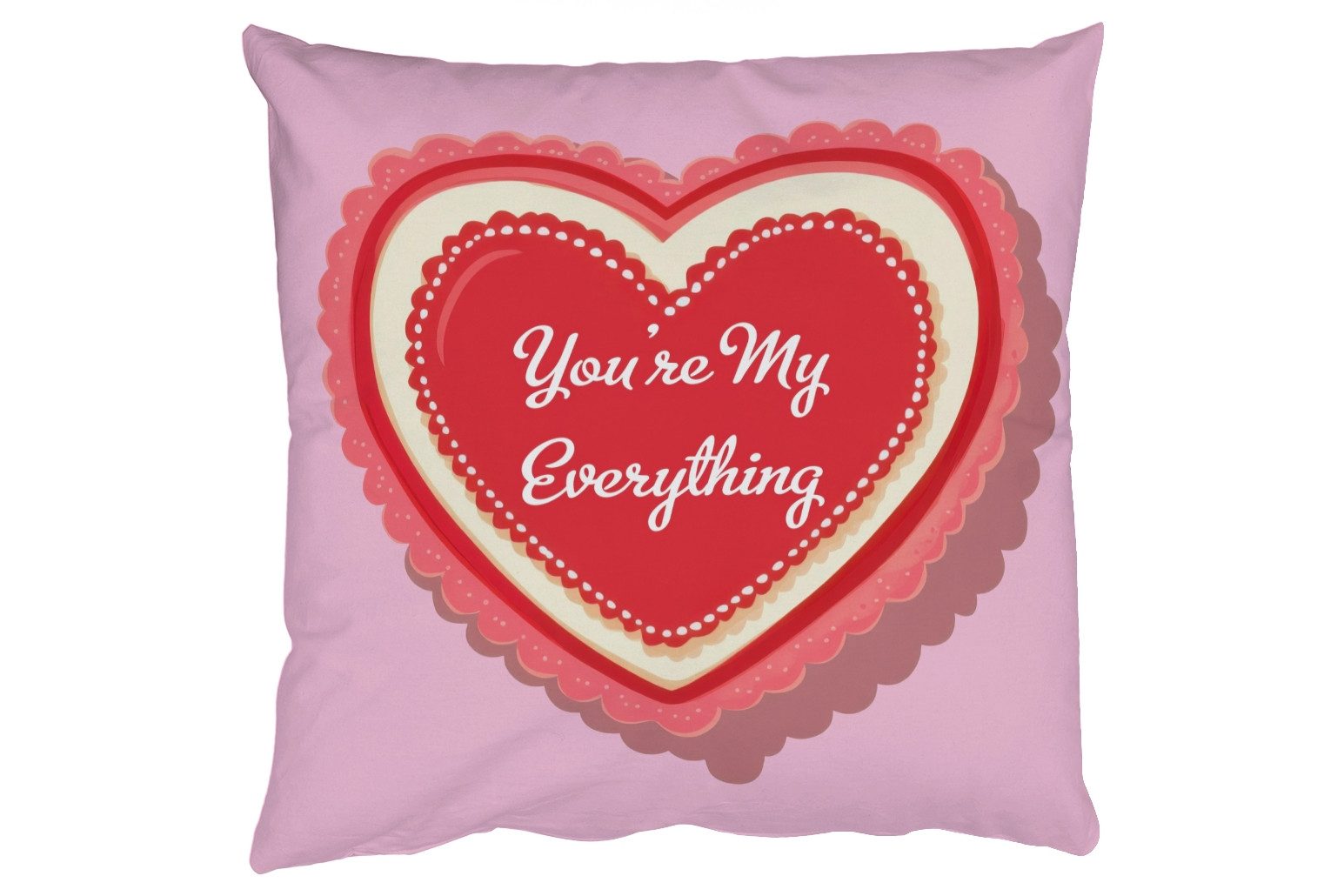 MuchoWow Dekokissen Liebe - Herz - Valentinstag, Zierkissen, Deko Kissen mit Füllung, Sofakissen, 60x60 cm
