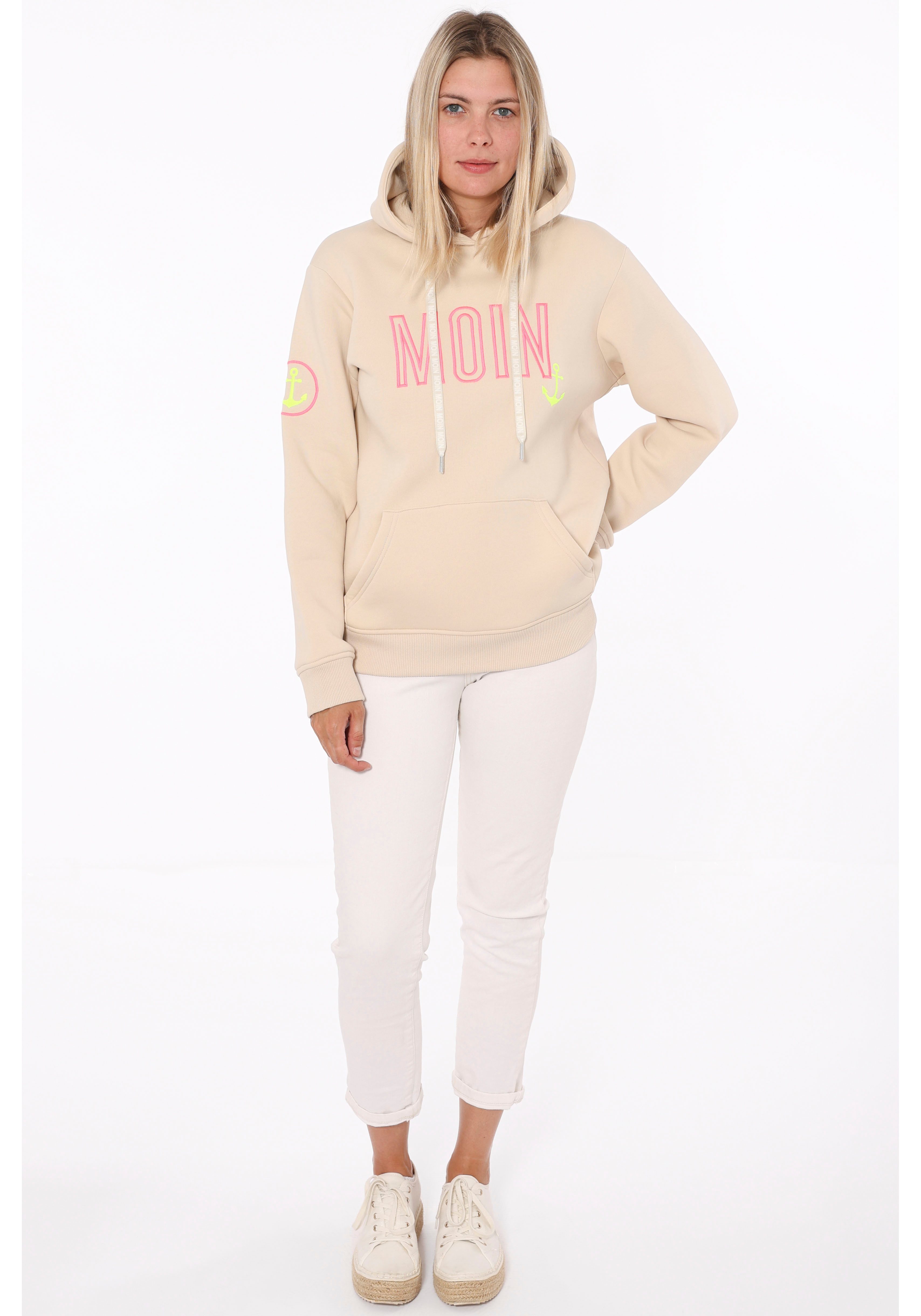 Zwillingsherz Hoodie Limited Edition Langarm, Kapuze, Anker Motiv, exklusiv günstig online kaufen