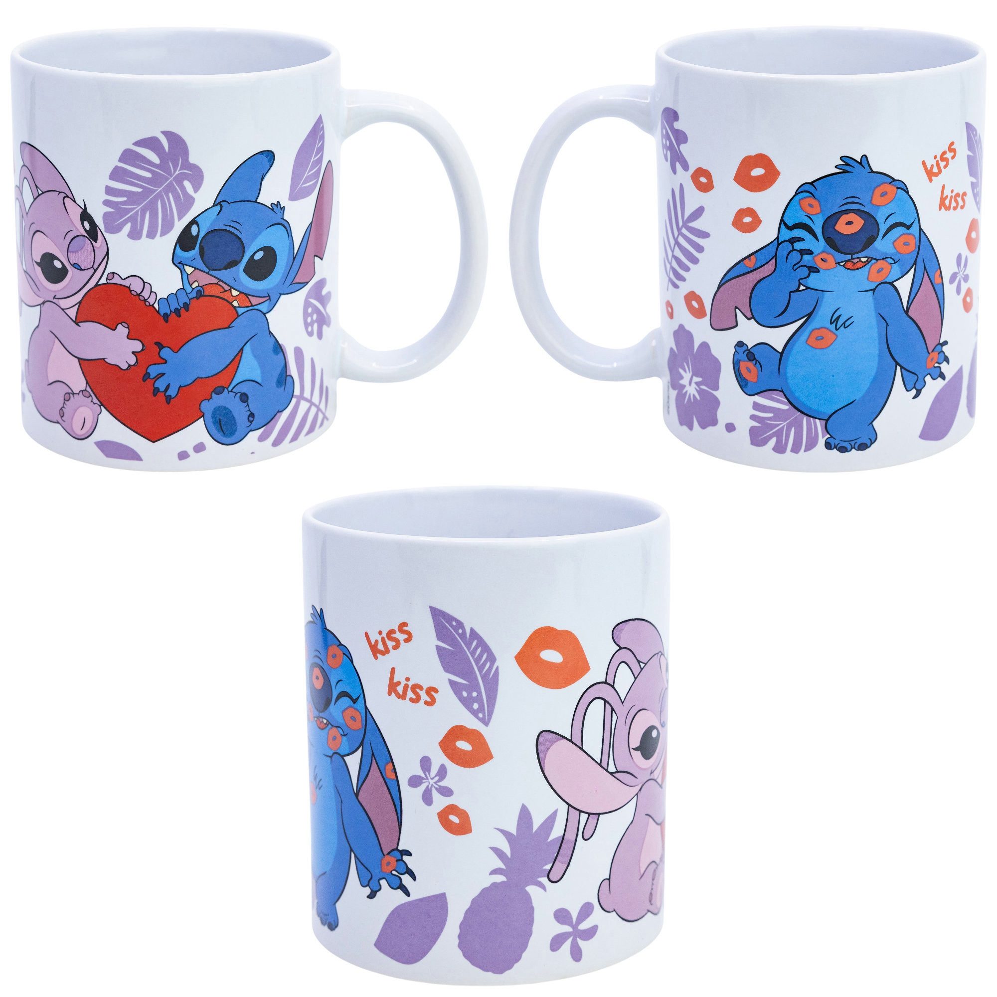 Disney Tasse Disney Lilo und Stitch Angel Teetasse Kaffeetasse Geschenkidee 325 ml, Keramik