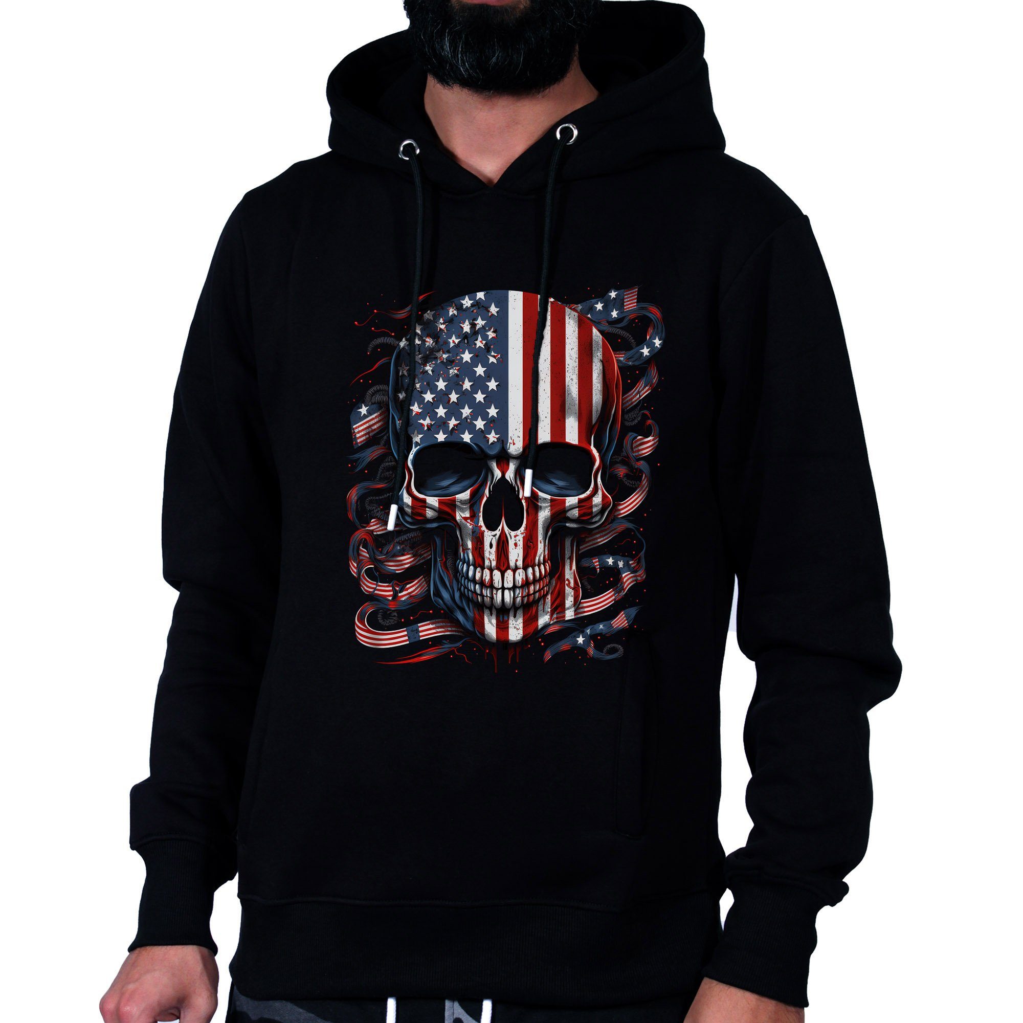Hoodie Kapuzenpullover Wintermode Winter Freizeit Outdoor Streetwear USA