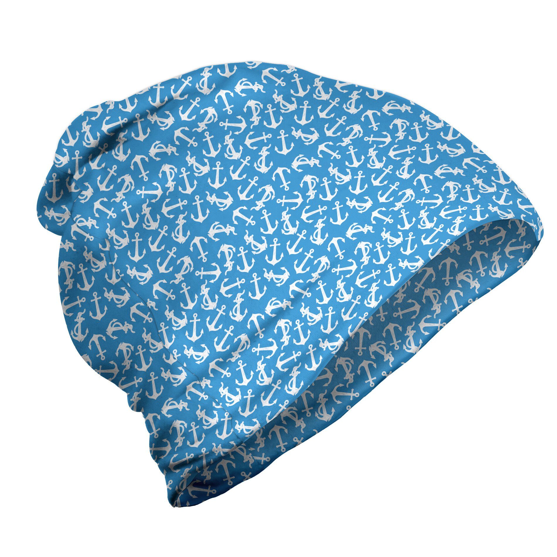 Abakuhaus Beanie Wandern im Freien Blau Wasser Maritime Anchor Art