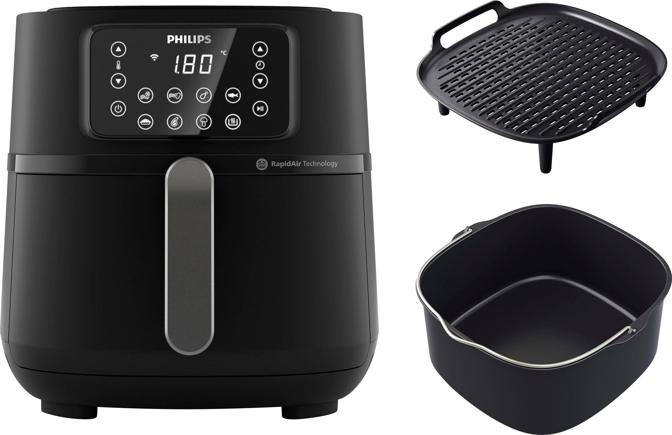Heißluftfritteuse Airfryer XXL HD9285/96, 7,2 l