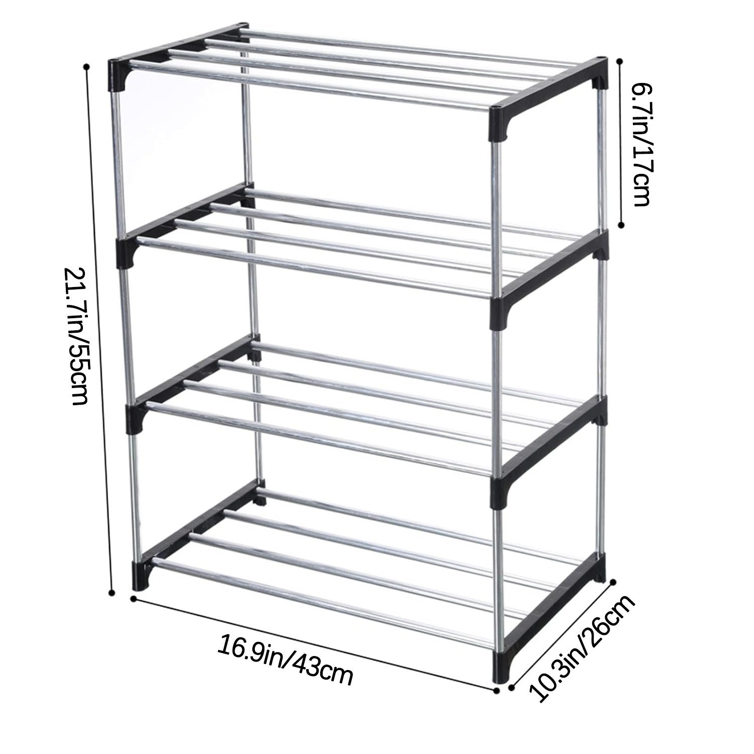 Auledio Schuhregal Schuhregal, 3-stöckig, stapelbar und platzsparend, viels günstig online kaufen