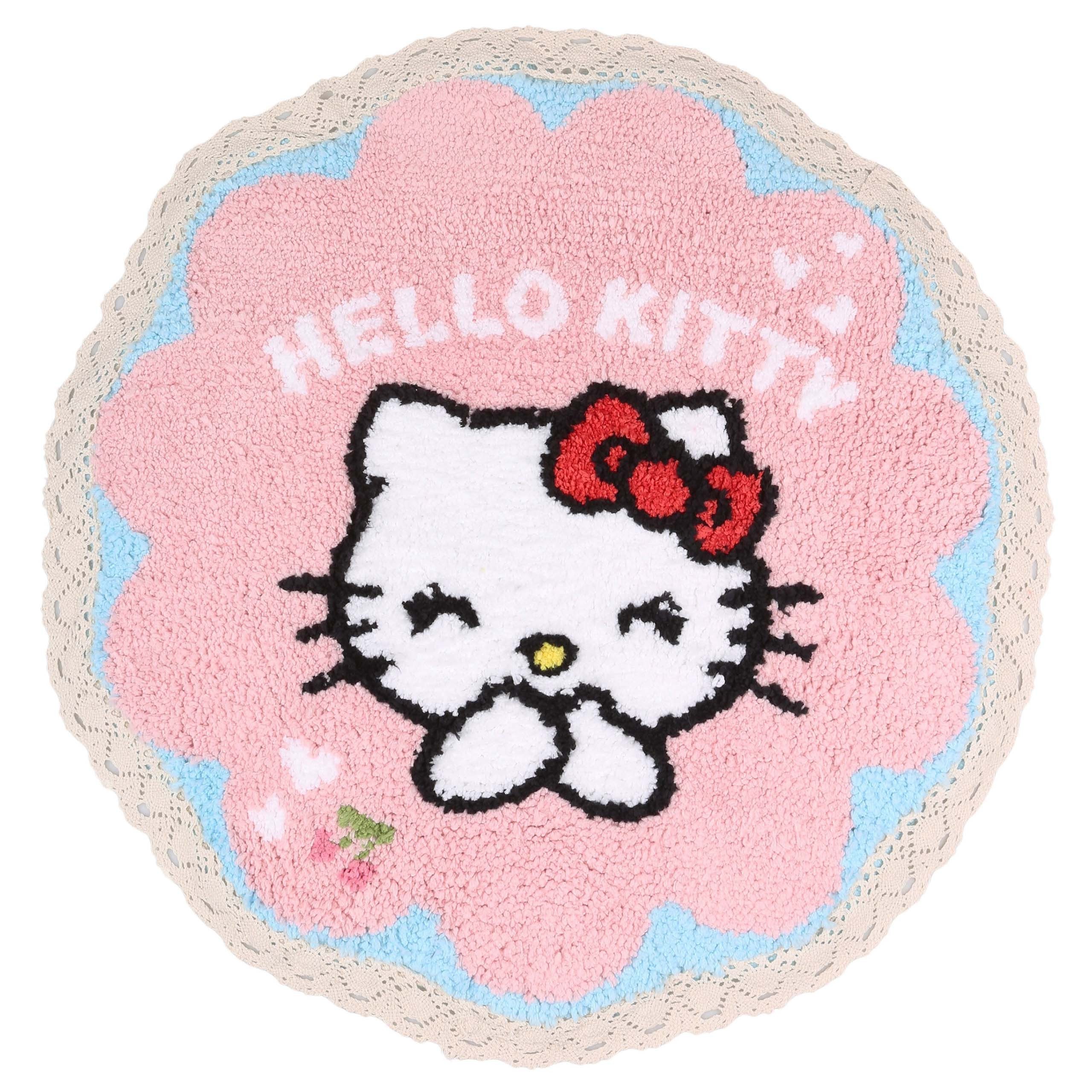 Sarcia.eu Läufer Hello Kitty Runder Teppich,rosa,rutschfest,mit Spitze 60x6 günstig online kaufen