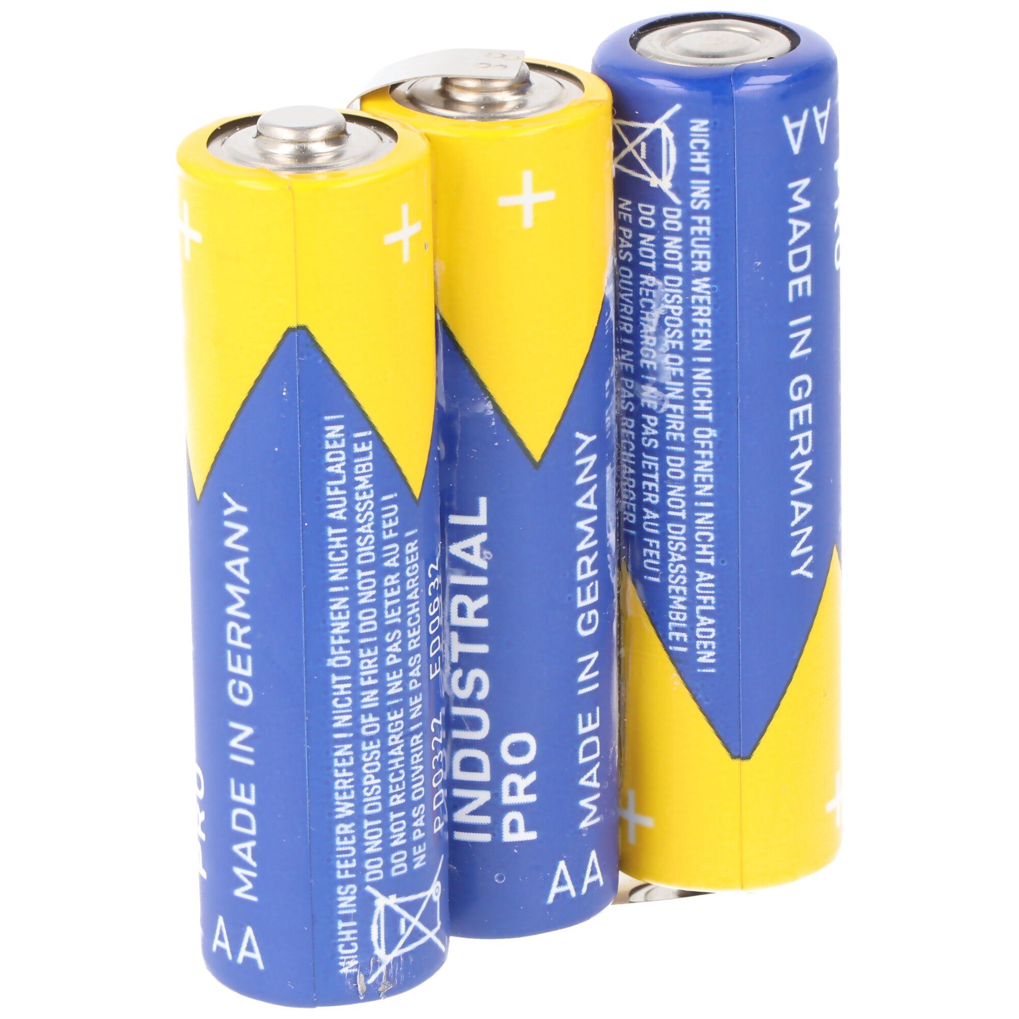 F1x3 4,5V (4,5 Abmessungen Batterie, V) Batteriepack 4.5V, 2600mAh 3er-Pack VARTA Bogen Varta