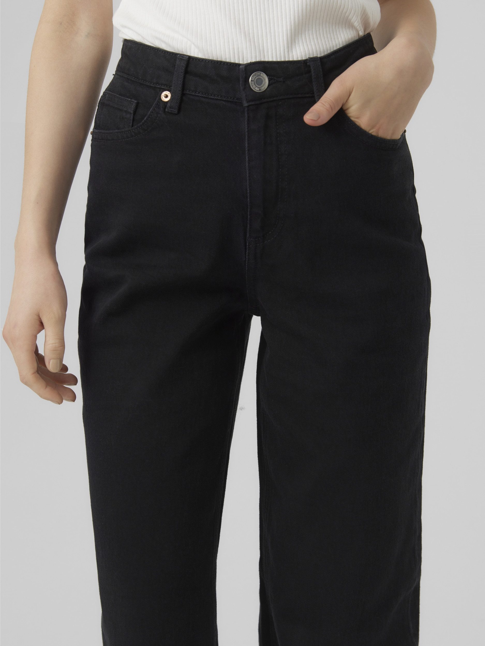 Vero Moda Bequeme Jeans VMTESSA HR WIDE JEANS RA118 GA NOOS