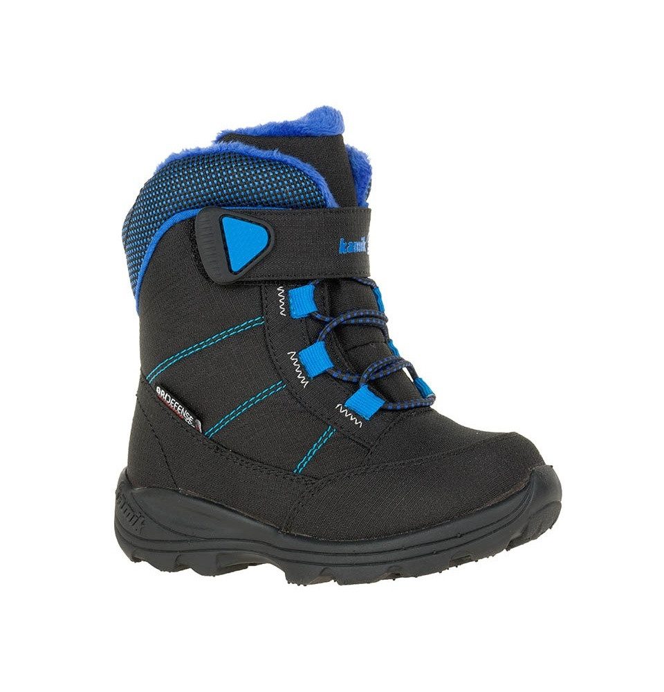 Kamik Winterschuhe Stance schwarz/blau Kids (Gr. 22) Winterstiefel