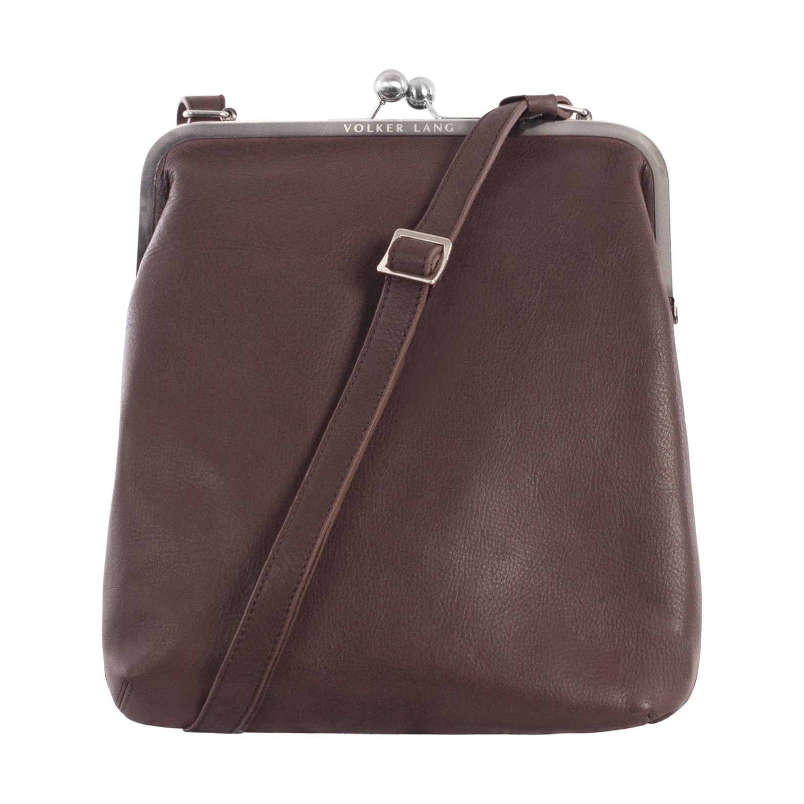 Schultertasche MATA  Elegante Damen Bügeltasche aus italienischem Leder