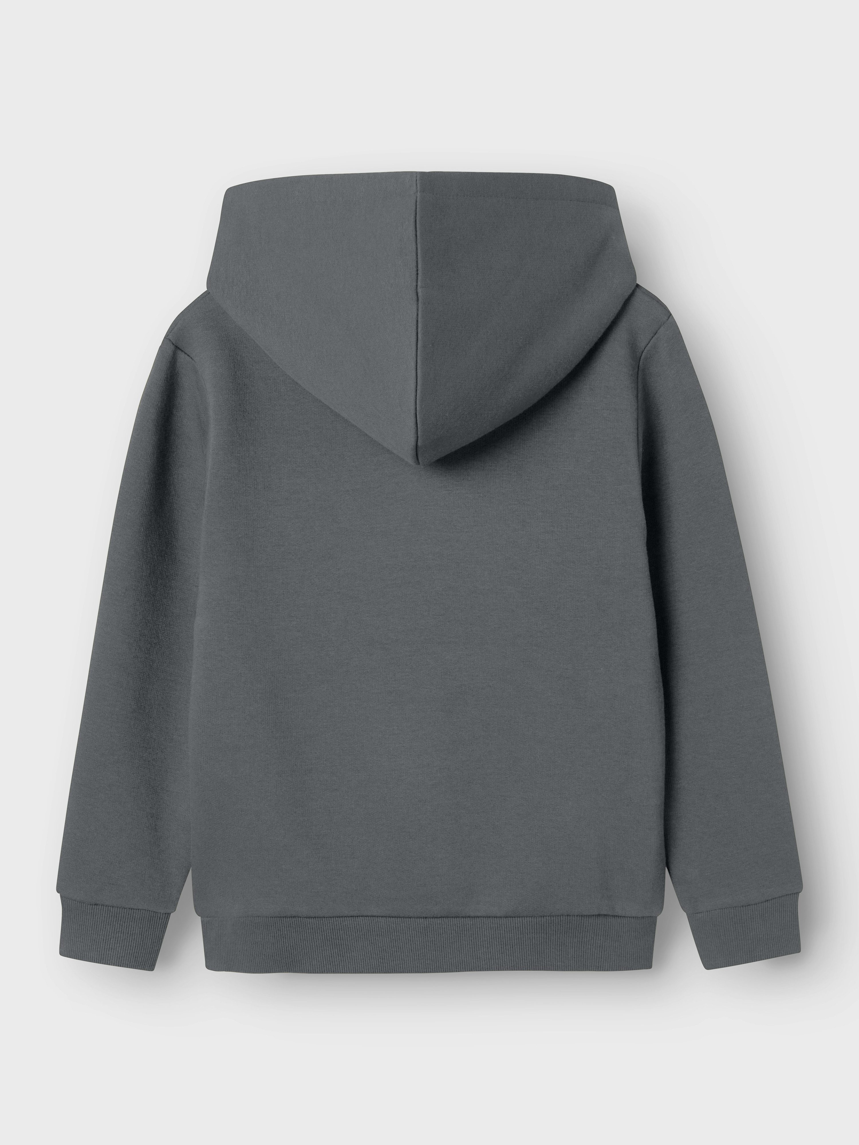 Name It Kapuzensweatshirt NKMBRODY LS NREG SWEAT WH BRU NOOS mit kleinem Logoprint