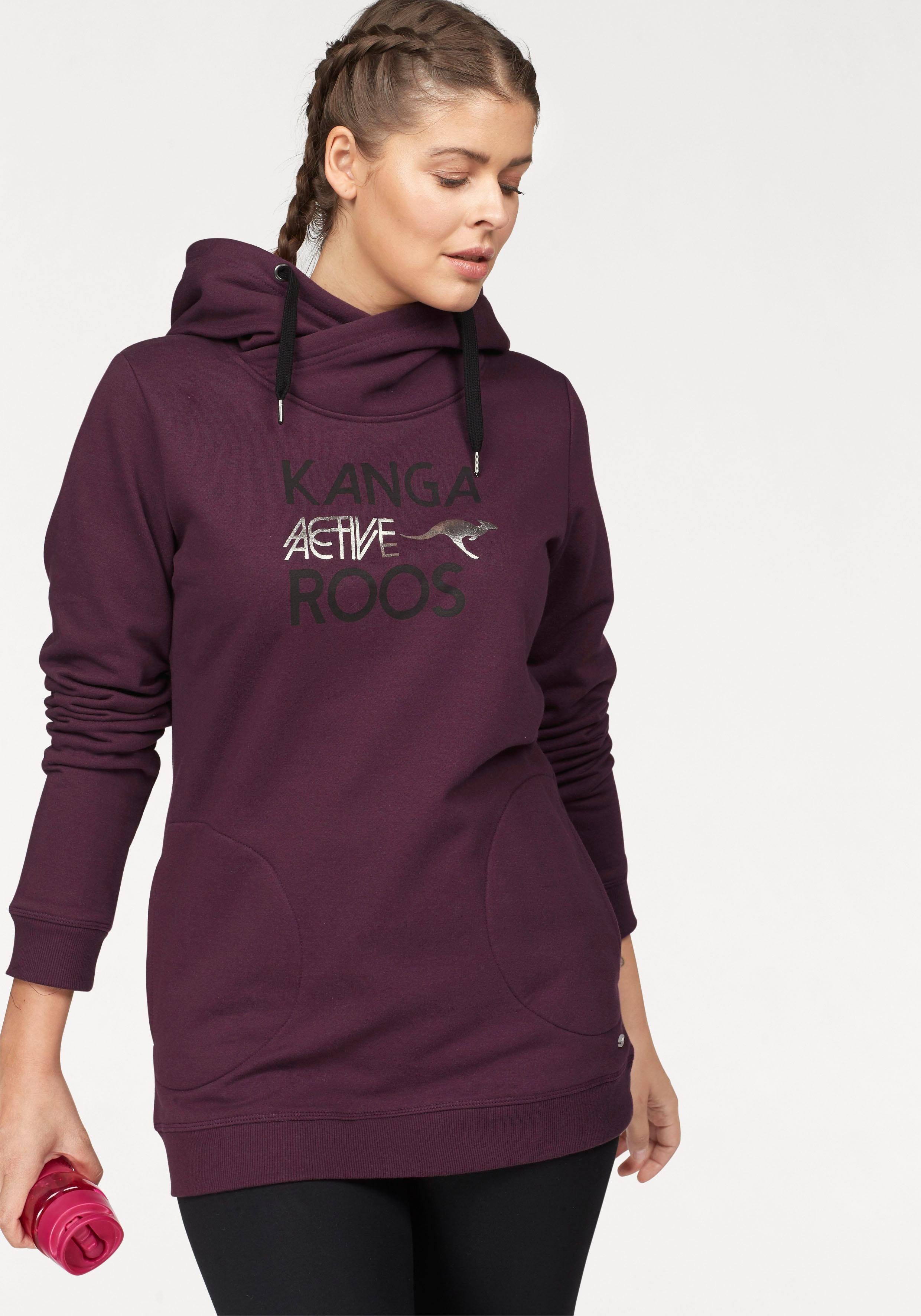 KangaROOS Sweatshirt Große Größen aubergine