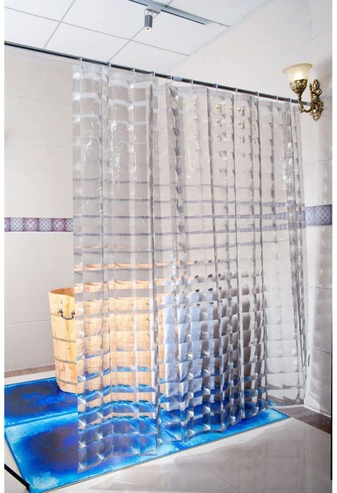 Euroshowers GmbH Duschvorhang Duschvorhang Duschvorhang 3D Optik Breite 180 cm, 3D Optik