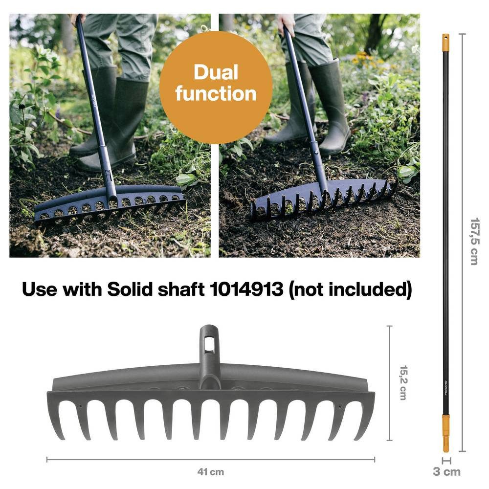 Fiskars Gartenrechen Gardena combisystem Rechen 1014917 41 cm