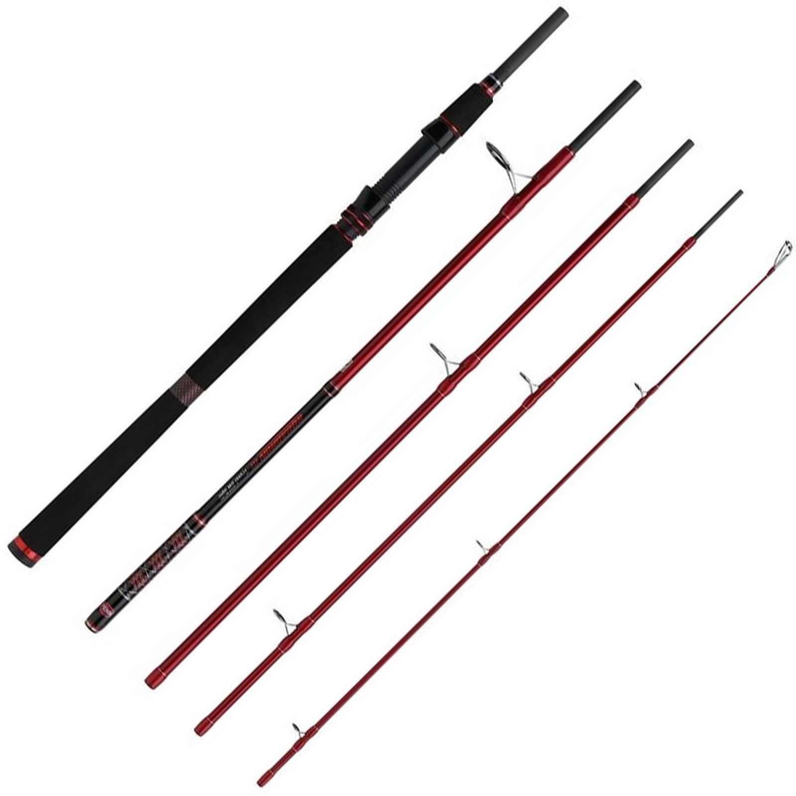 Penn Fishing Reiserute, (4-tlg), Penn Squadron III Travel SW Spin 2,40m 75-150g Reiserute Meeresrute