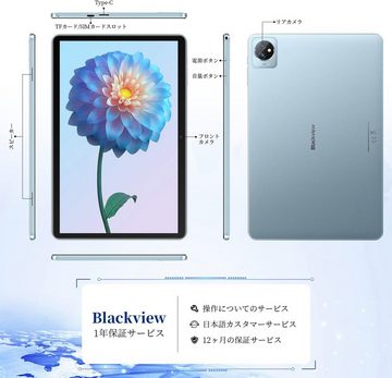 blackview Tablet (8", 64 GB, Android 12, HD+ IPS Display, Quad-Core, 3GB RAM, 64GB ROM, 5580mAh Akku, Blau)