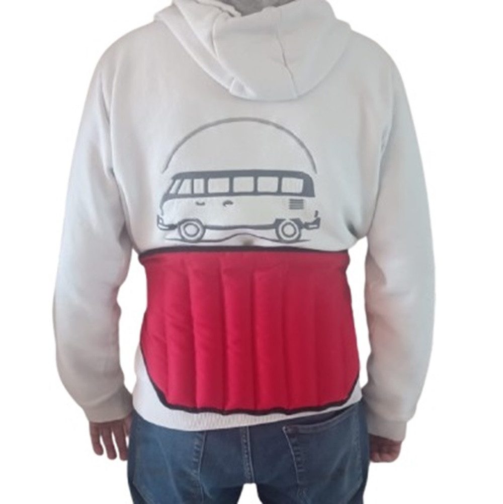 Mel-O-Design Nierengurt Nierenwärmer Rückenwärmer Wärmegürtel mit Hirsefüllung, Universell passend dank stufenloser Einstellmöglichkeit