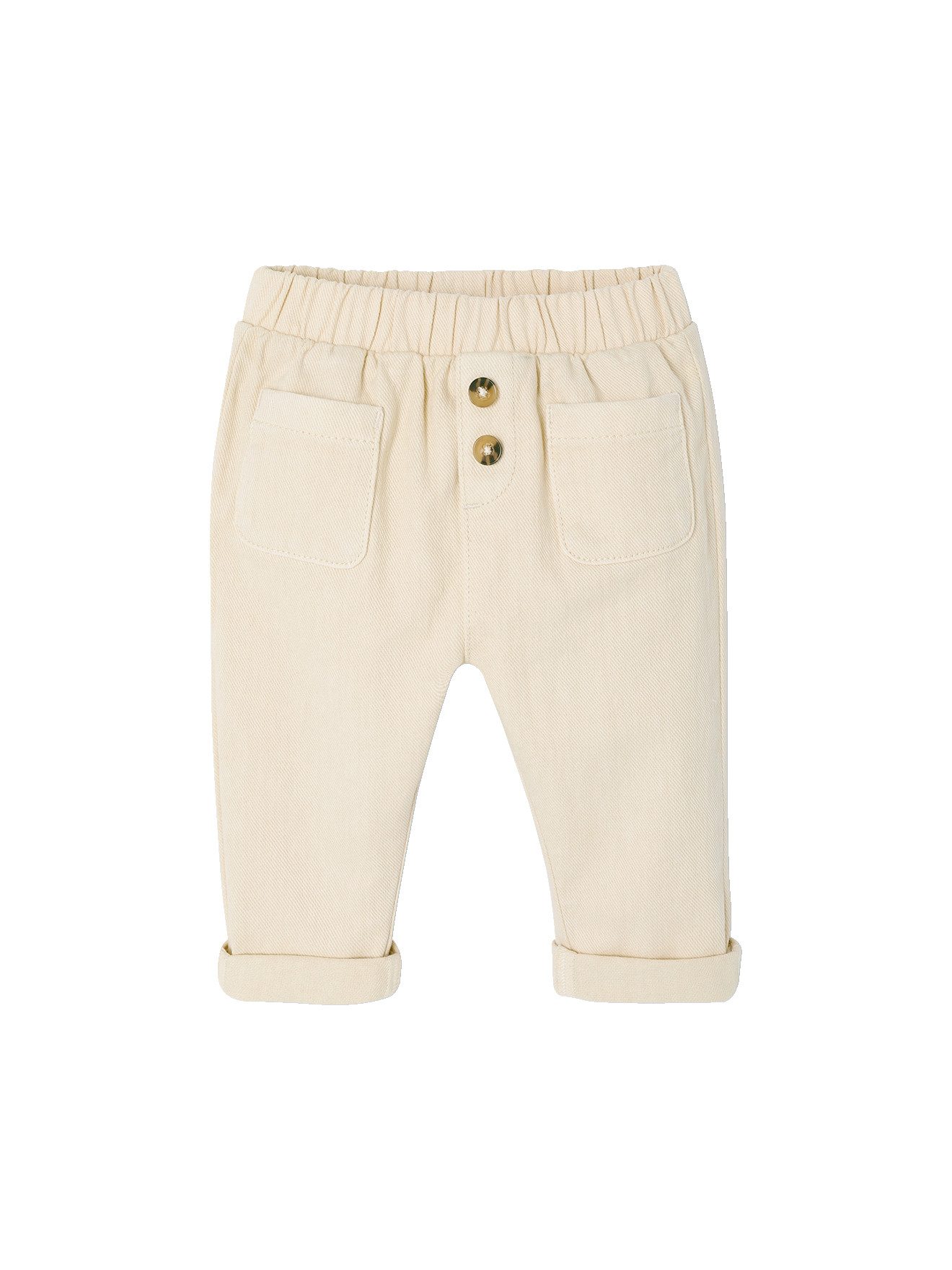 Cargohose Baby Hose mit Dehnbund und Zierknöpfen