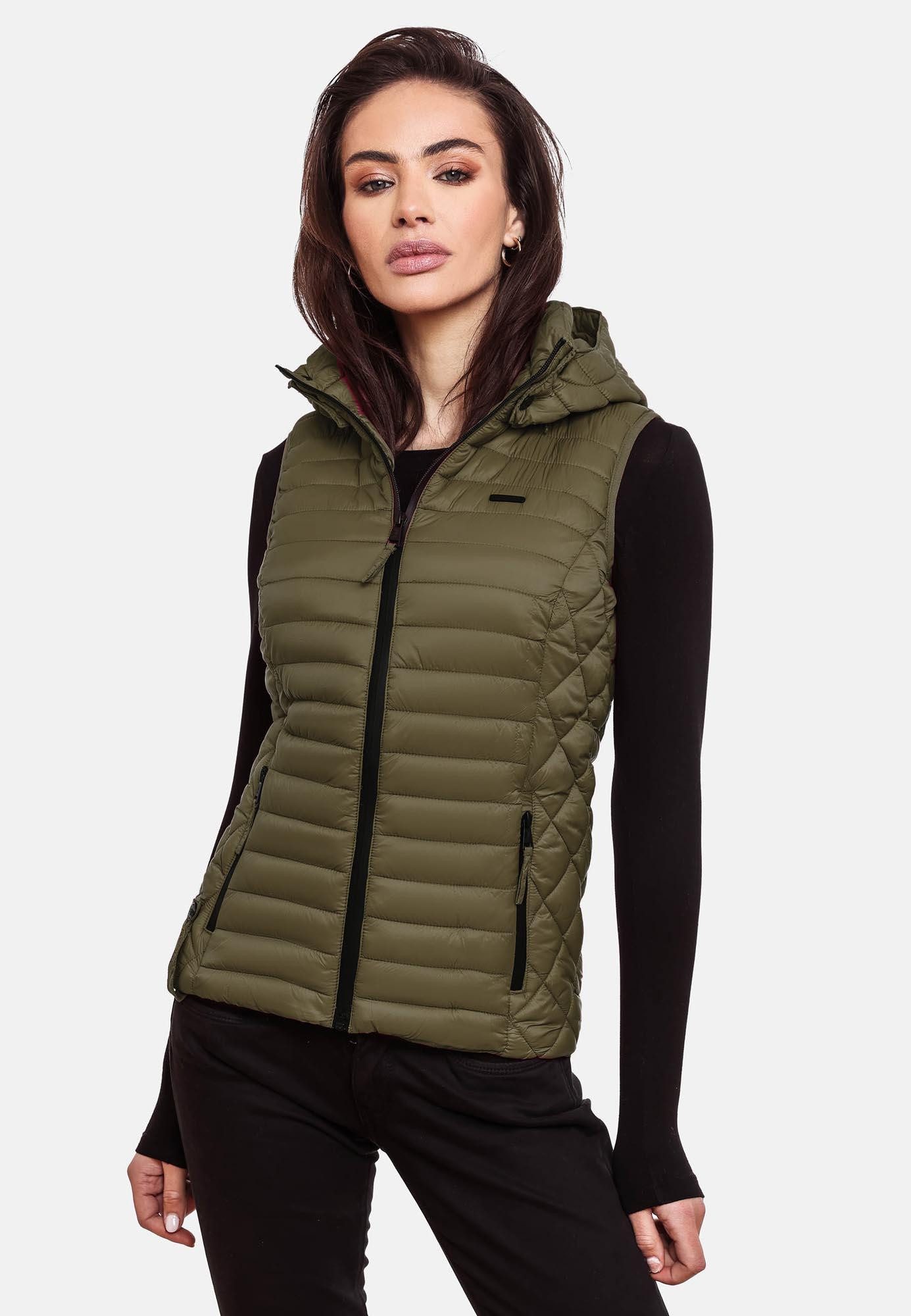 Marikoo Steppweste mit abnehmbarer Kapuze günstig online kaufen