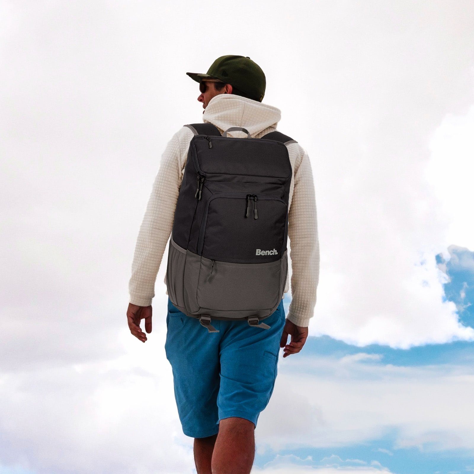 Bench. Freizeitrucksack Bench Toploader Freizeitrucksack Polyester, Toploader-Rucksack, Freizeitrucksack 900D Polyester, blau, olivgrün ca