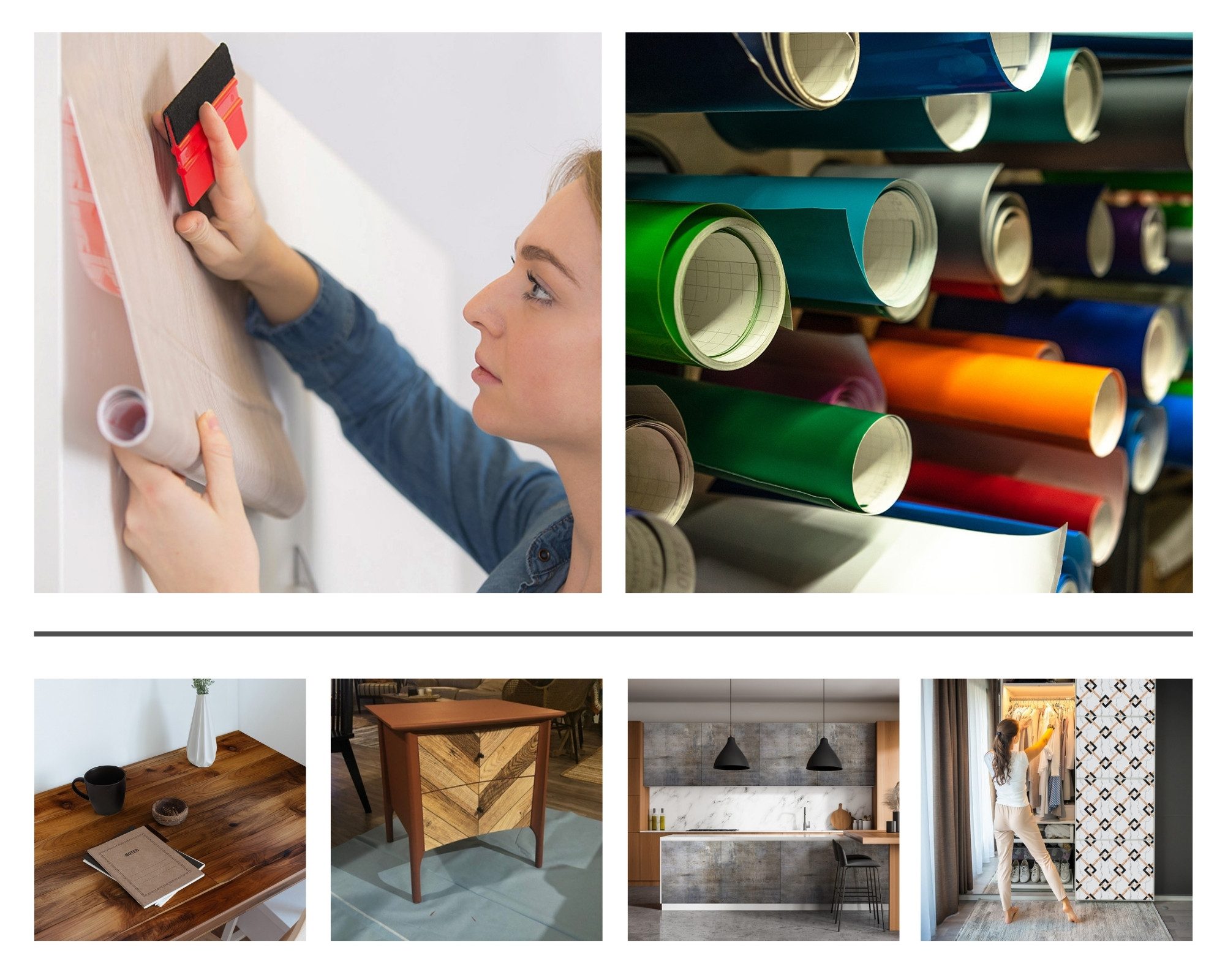 Tulup Möbelfolie Designfolie Terrazzo 100x50cm Verkleidungsfolie Stylisch & stark