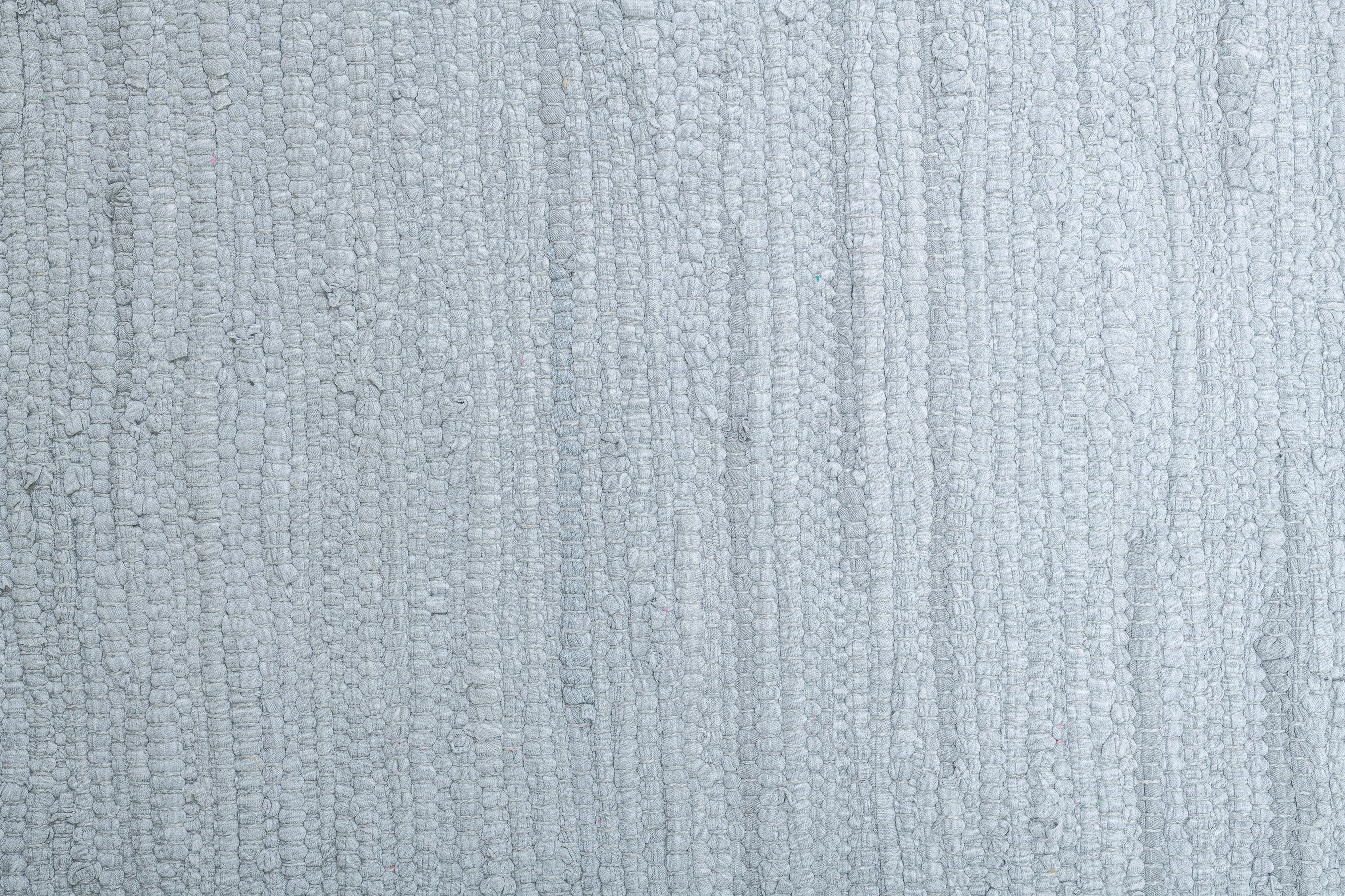 Fransen Flachgewebe, Happy 5 THEKO, Teppich Teppich, mit reine rechteckig, Handweb Cotton, mm, Höhe: handgewebt, Baumwolle, grau