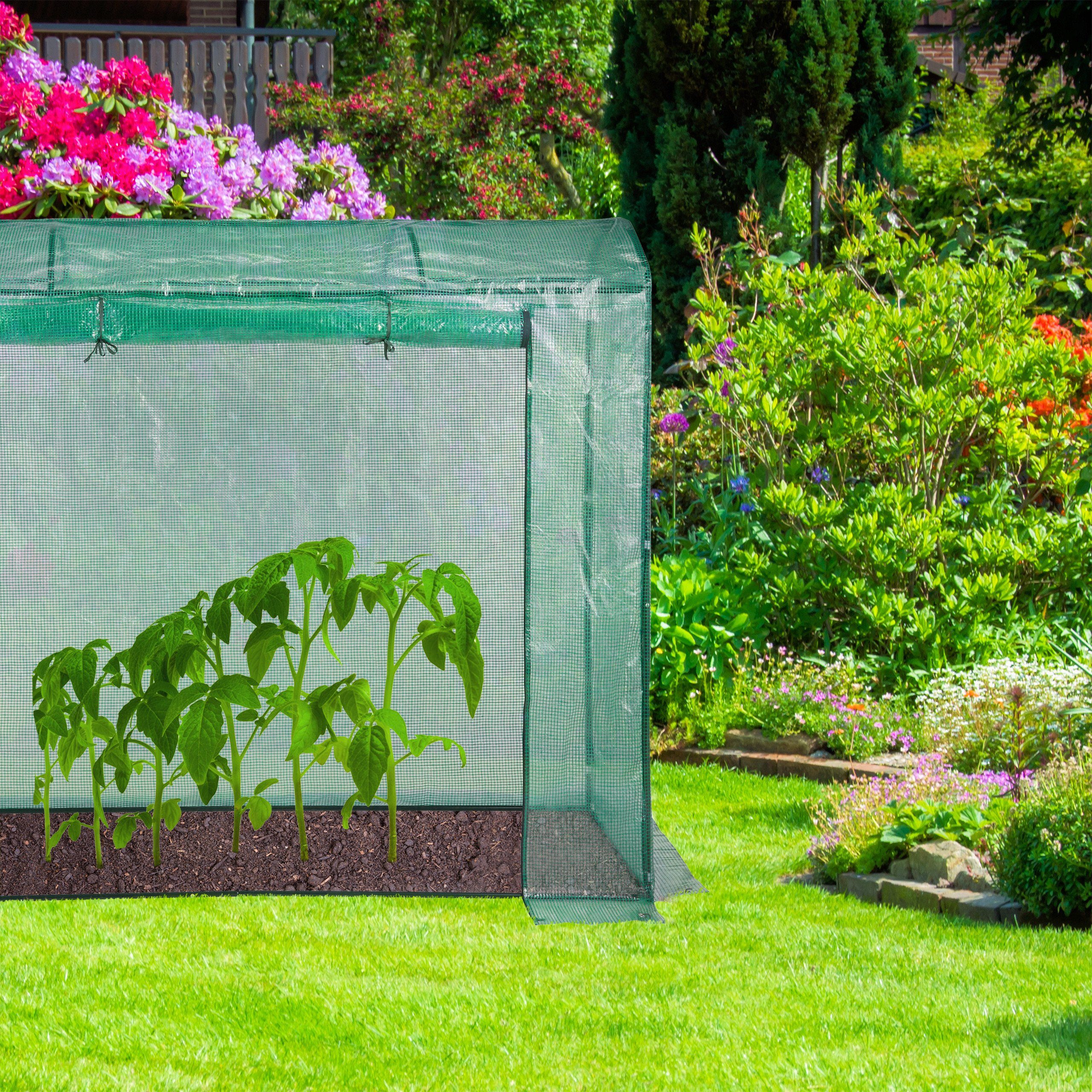 relaxdays Foliengewächshaus Tomatengew...