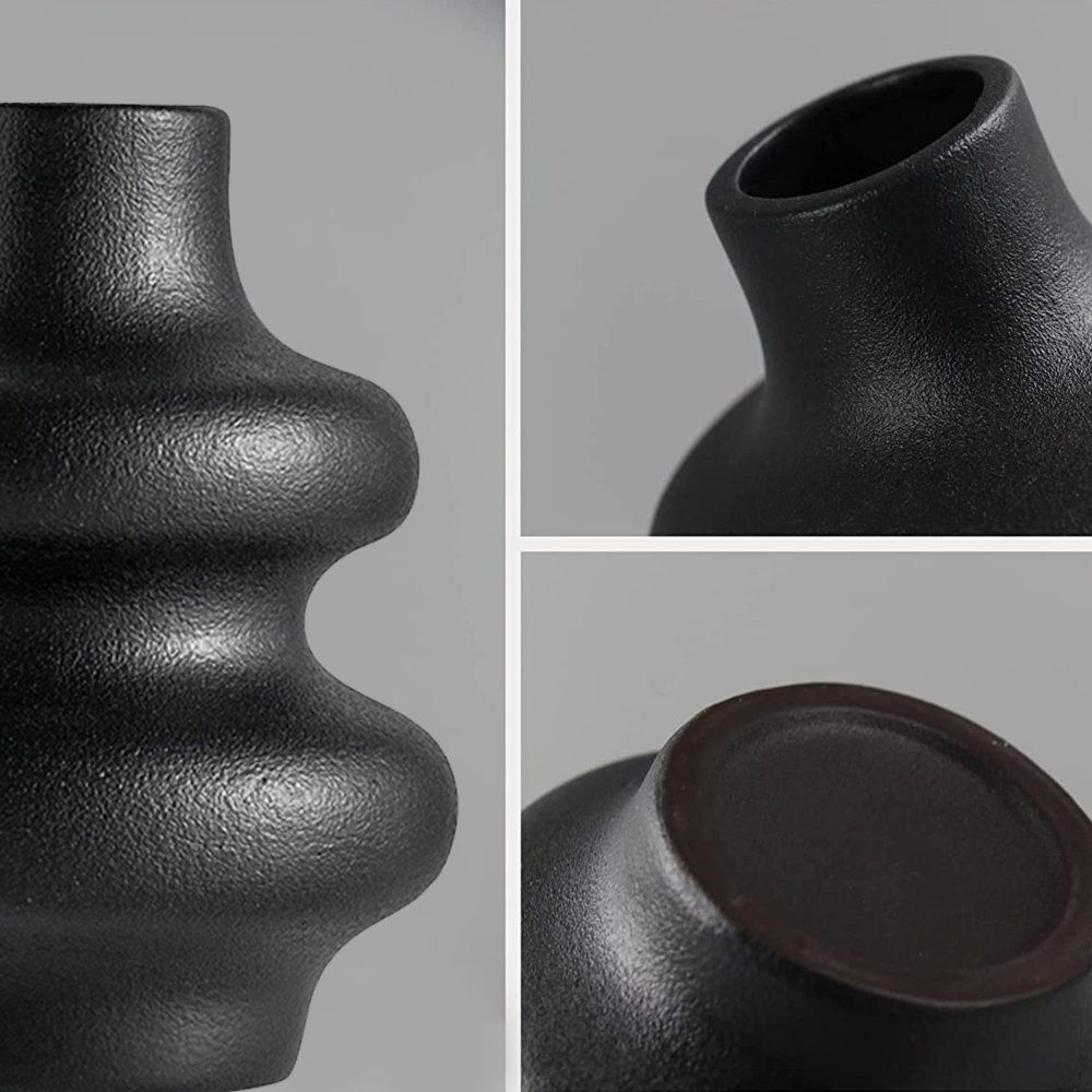 zggzerg Dekovase Keramik Vase Für Deko Für Blumen Pampasgras, Getrocknete Vase Moderne