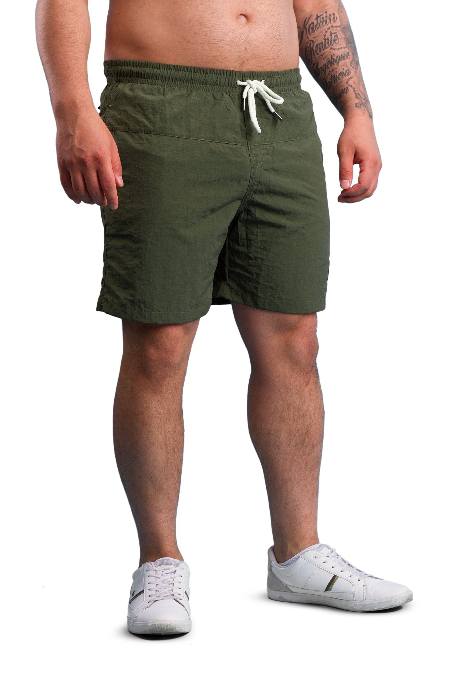 Badehosen Badeshorts schnelltrocknend Shorts - Swim Manufaktur13 Olive/Khaki