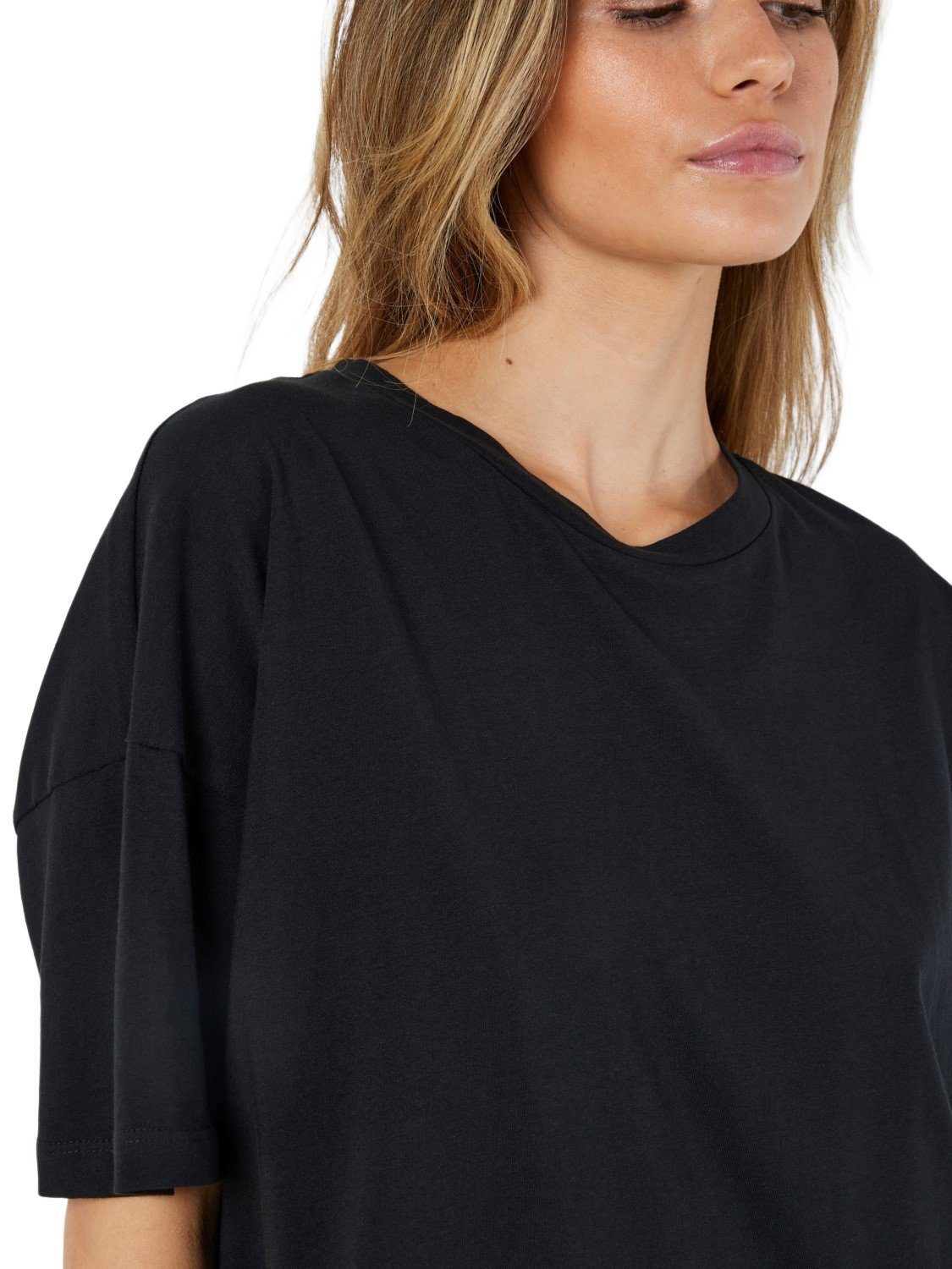 Noisy NMIDA 27023845 (1-tlg) T-Shirt may Baumwolle Black aus