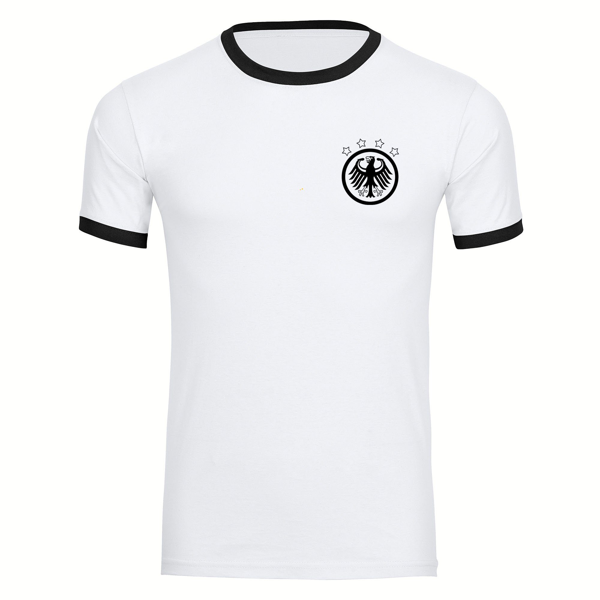 multifanshop T-Shirt Kontrast Deutschland - Adler Retro - Männer