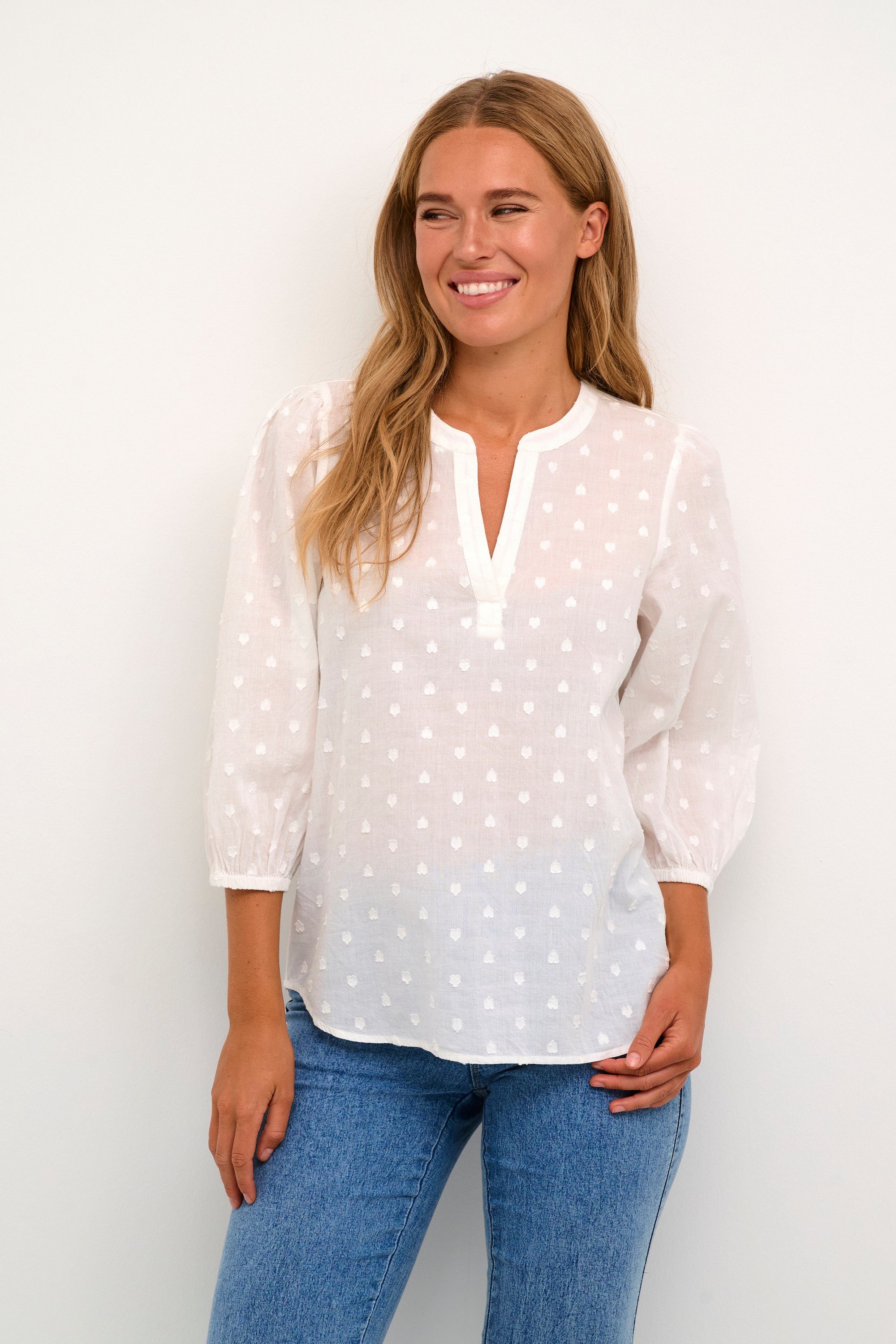KAFFE Langarmbluse Langarm-Bluse KAjollia günstig online kaufen
