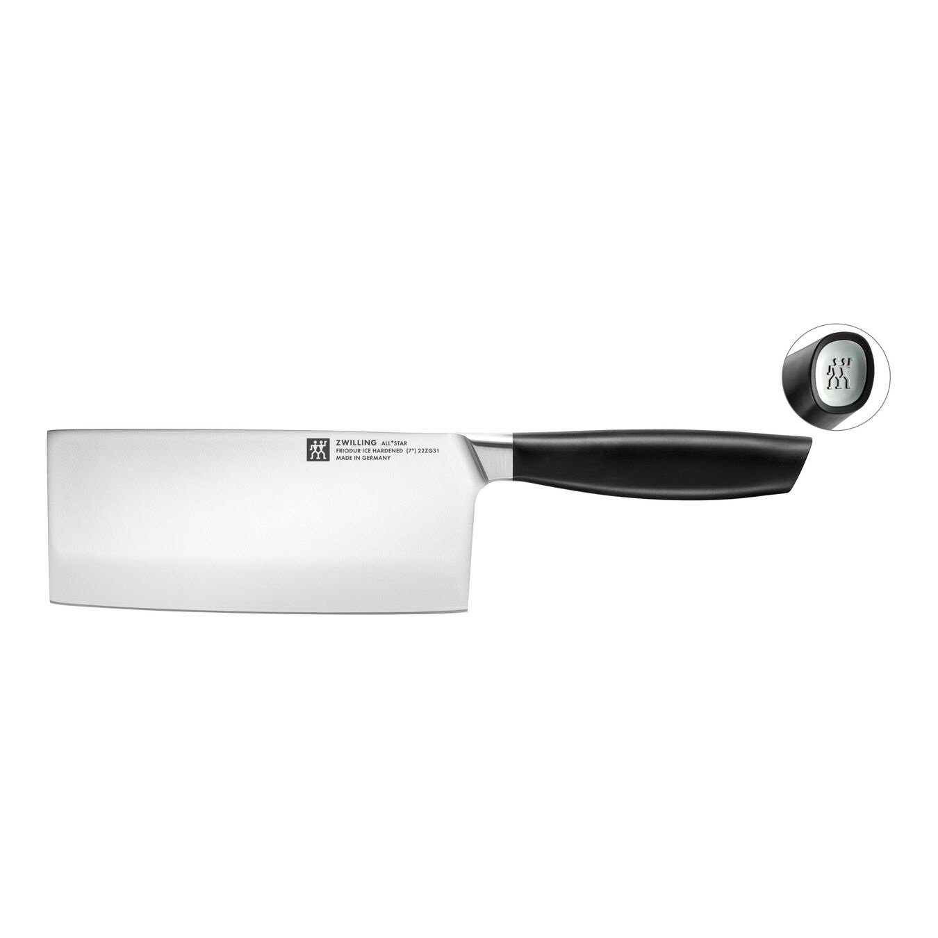 Zwilling Kochmesser ZWILLING All * Star Chin. Kochmesser 18 cm, Silber eisgehärtete