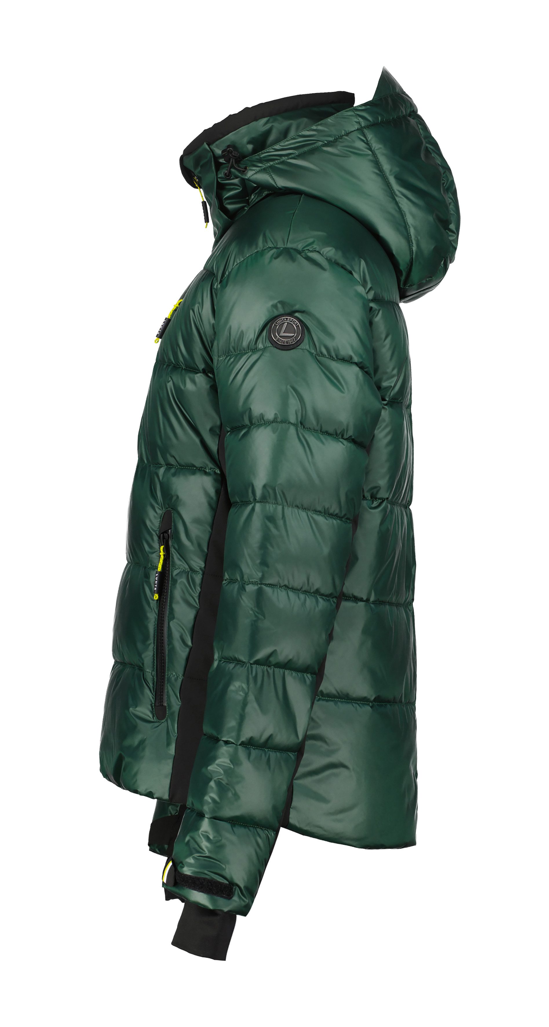 Luhta Skijacke H SKIJACKE ADJATOAIVI kontrastfarbige Details, viele Reißverschlusstaschen, Daumenlöcher