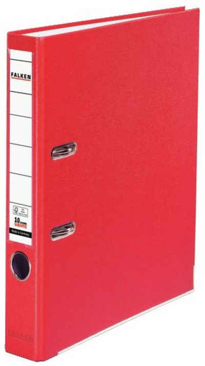 Falken Kugelschreiber Ordner PP-Color S50 - A4, 5 cm, rot