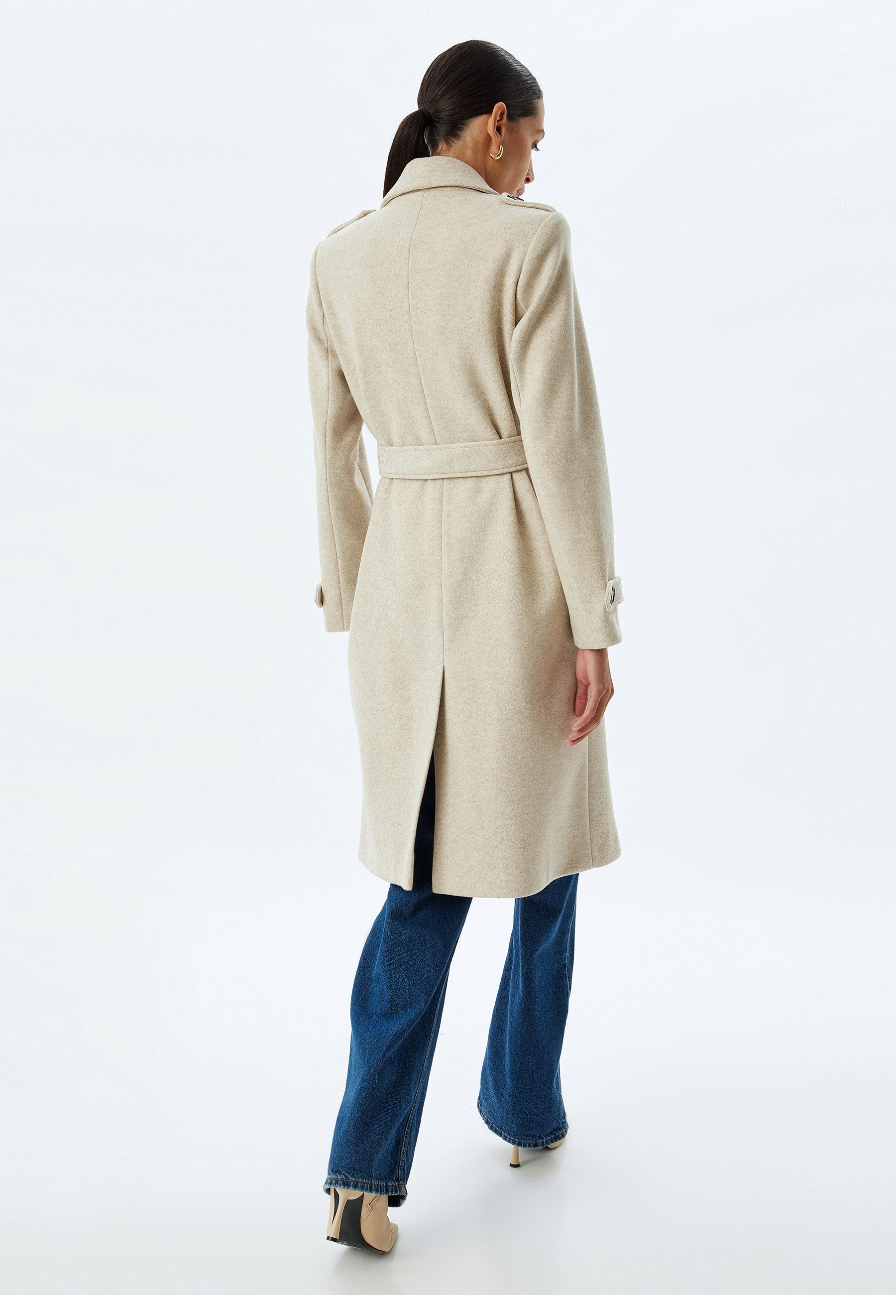 Koton Langmantel Regular Jacket Kragen