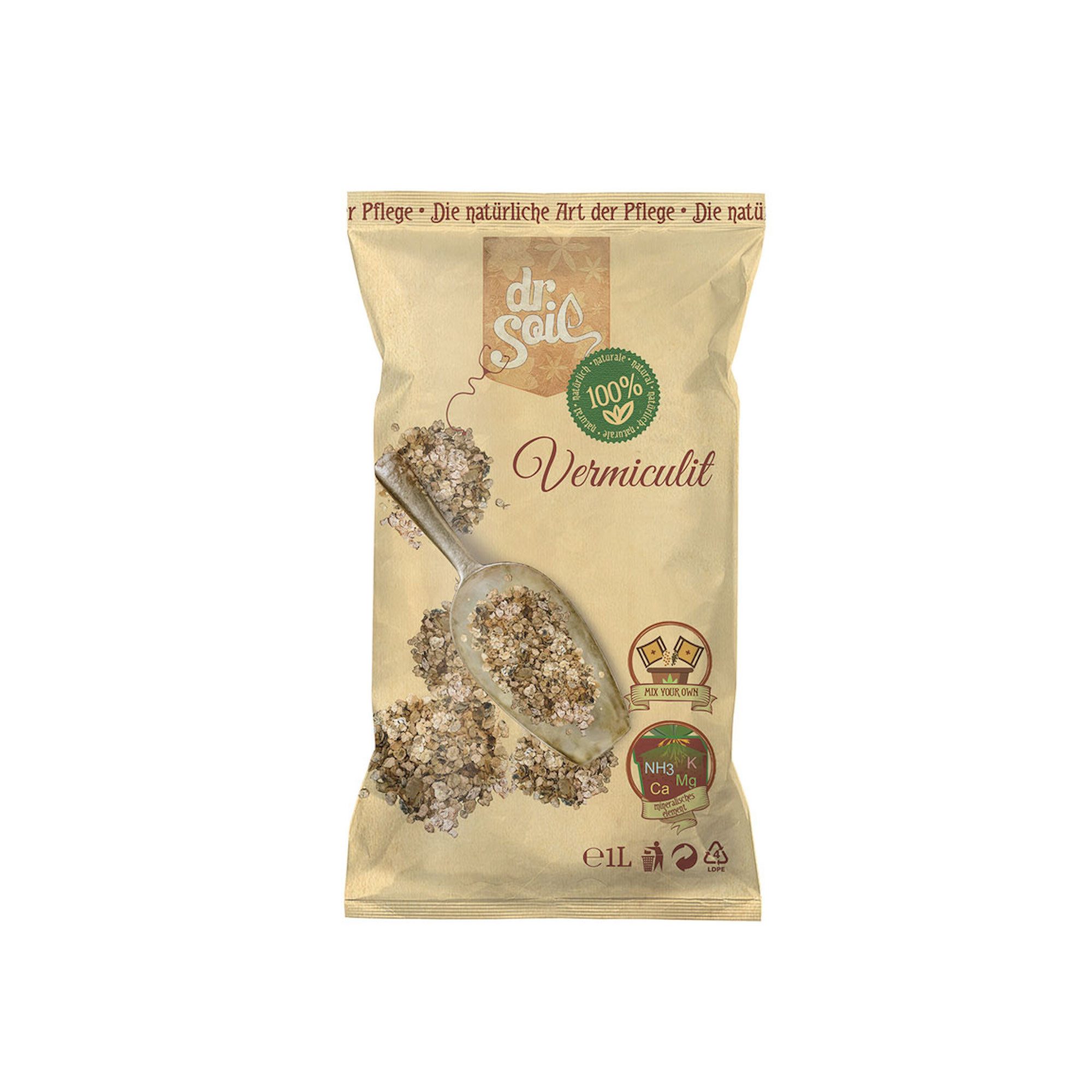 Blähton Premium Vermiculite Bodenmineralisierer 1L Beutel