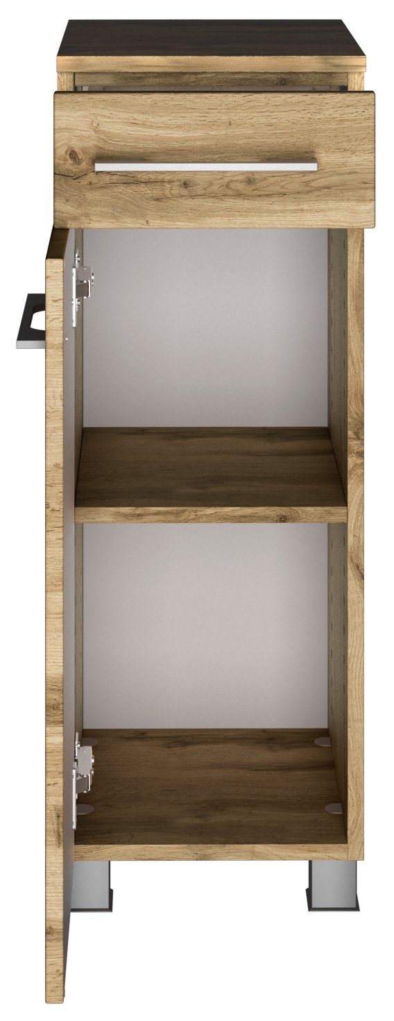 HELD MÖBEL Unterschrank Livorno 30 cm Wotaneiche/Wotaneiche