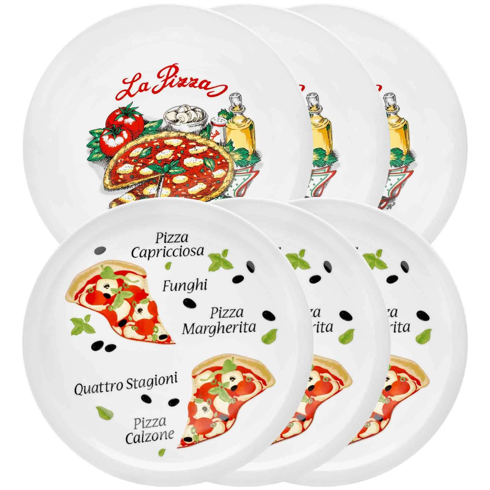 van Well Pizzateller Napoli & Margherita Pizzateller ø 30,5 cm 6er Set, (6 St)