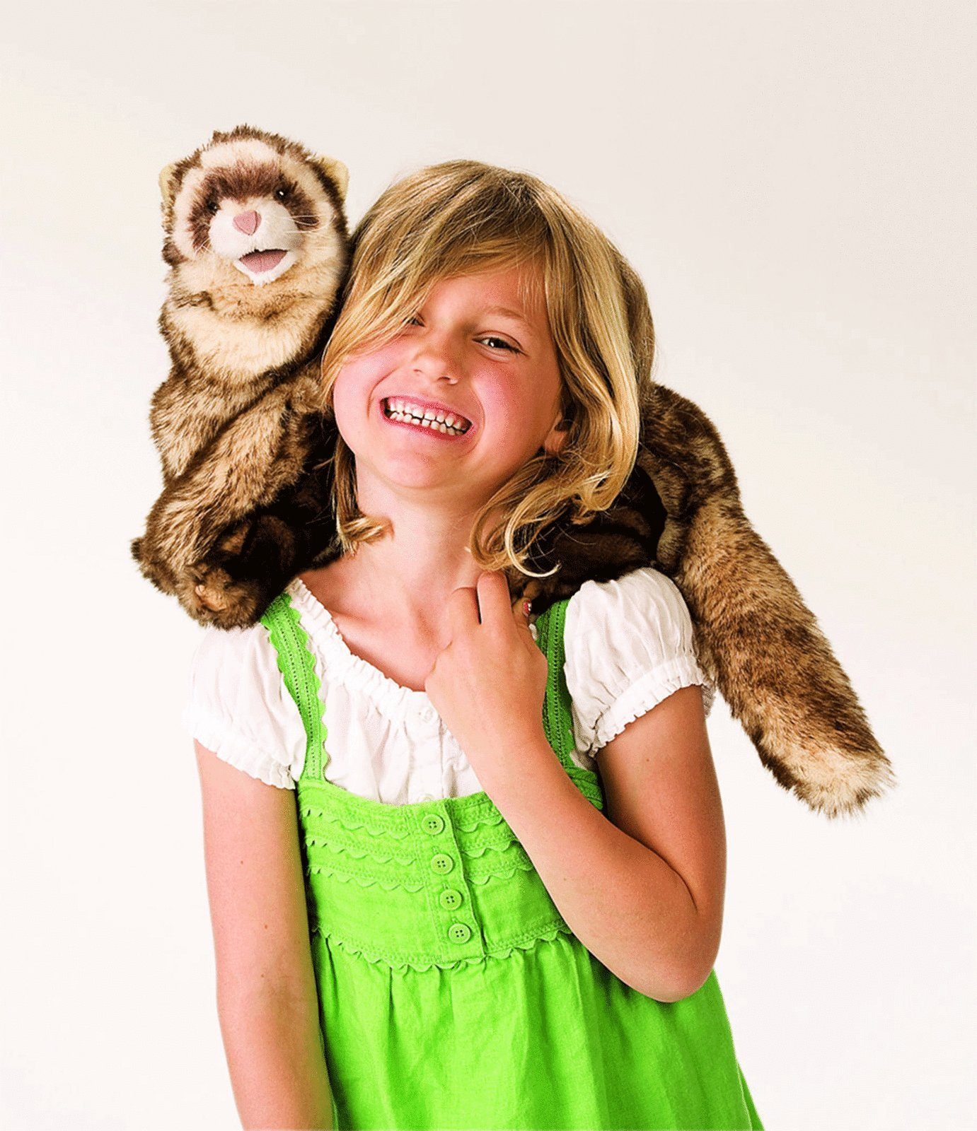 Folkmanis Handpuppen Handpuppe Folkmanis Handpuppe Frettchen 2843 2843 (Packung)