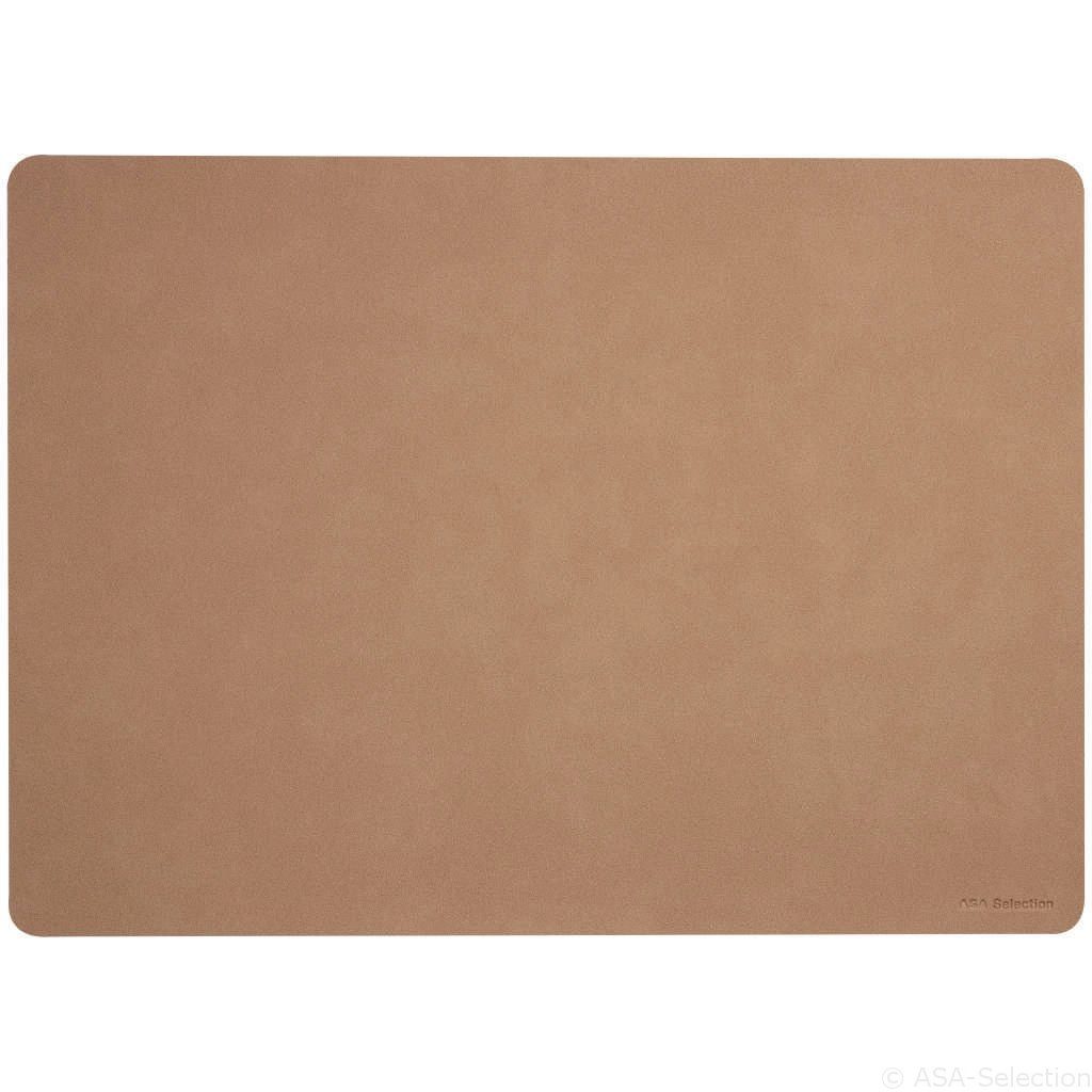 Platzset ASA Selection soft leather placemats Tischset, powder