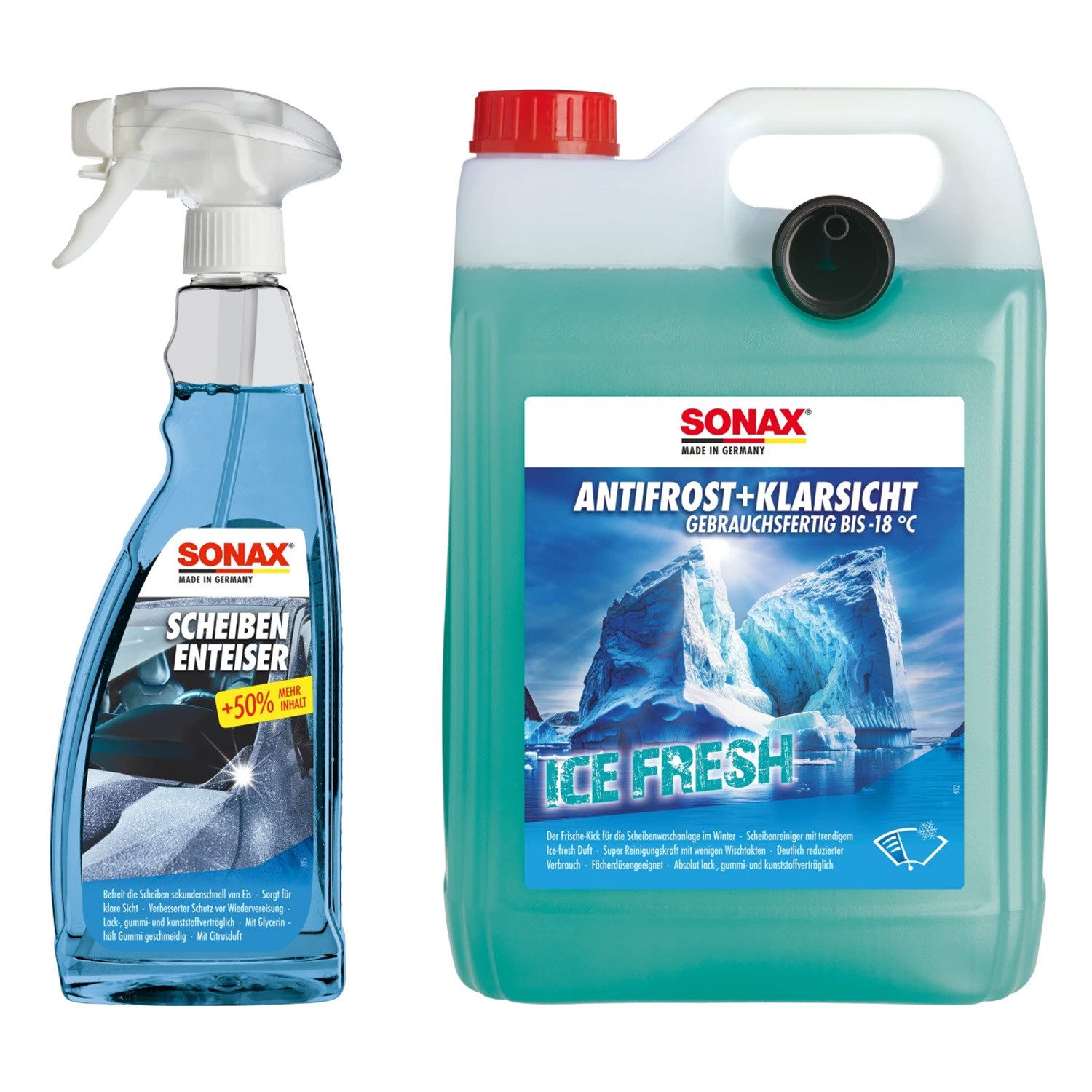 Scheibenfrostschutz Sonax Winter Set Enteiser + Scheibenwasser Scheibenreiniger