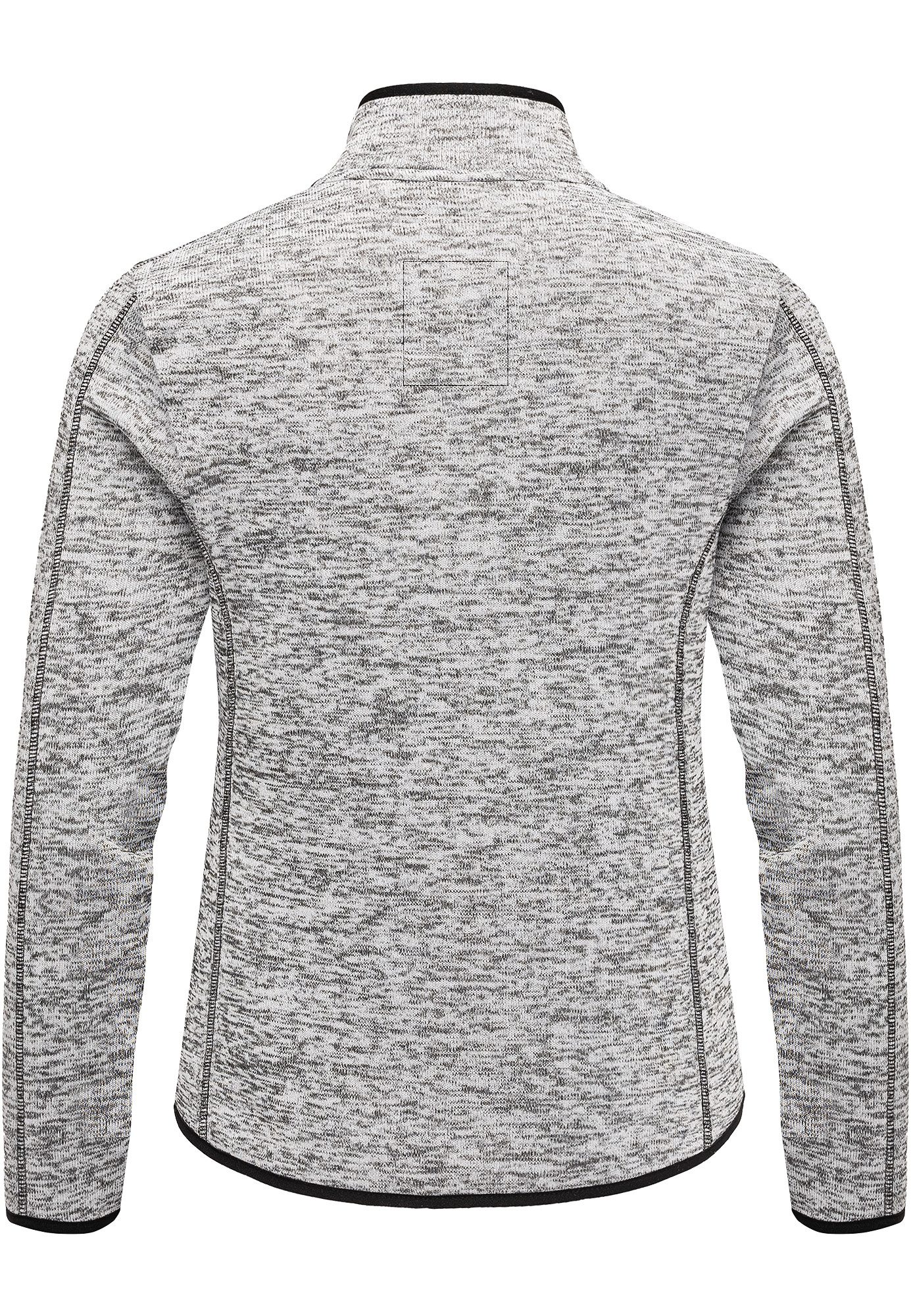 REPUBLIX Fleecejacke EBONY Damen Strickfleece Sweatjacke Zipper Fleecepullo günstig online kaufen