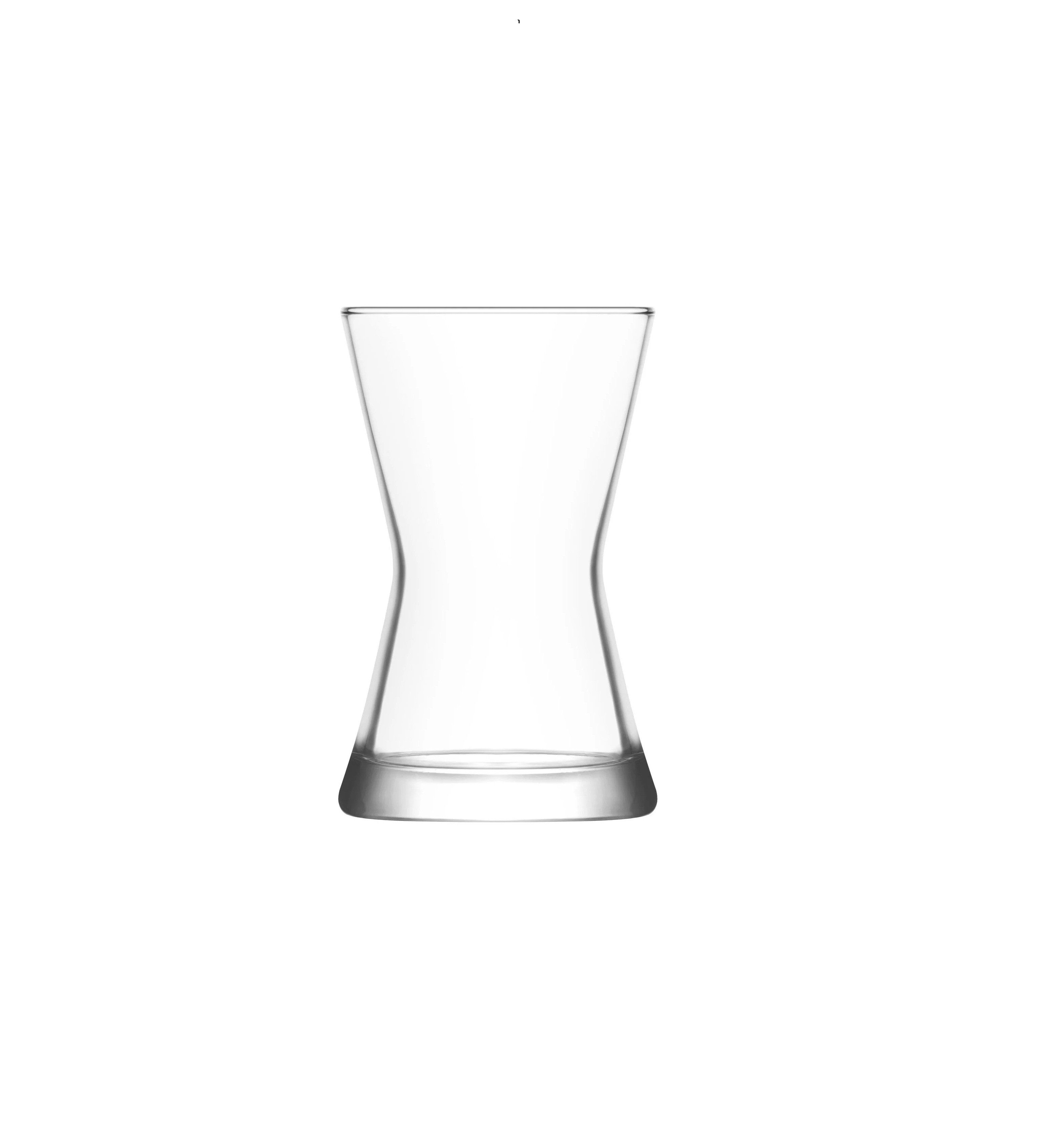 LAV Teeglas Derin 6er-Set 140 ml – Klassisch, transparent, für türkischen Tee, 6-tlg., Glas, 6-teilig, 140 ml