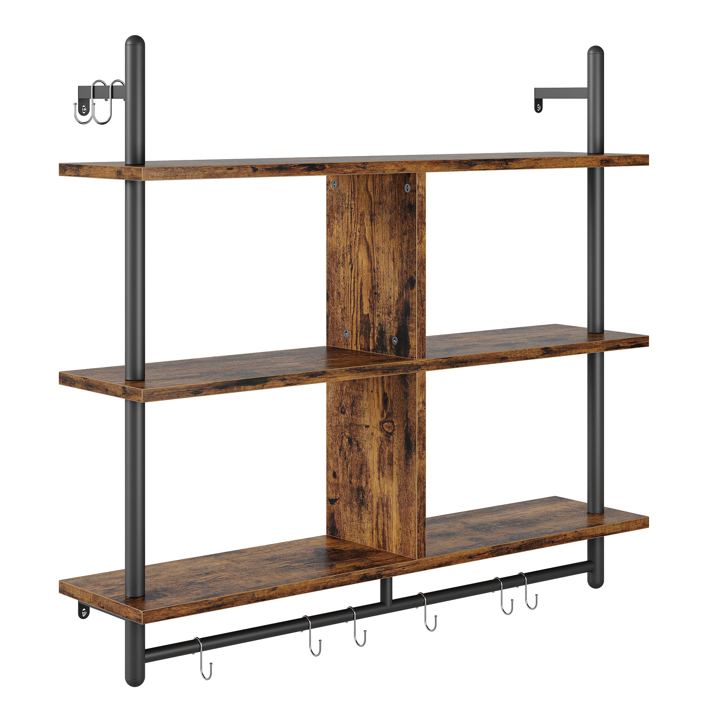 Bestier Wandregal Schweberegale, Küchenregal, Wandmontage, 3 Etagen – 105 x günstig online kaufen