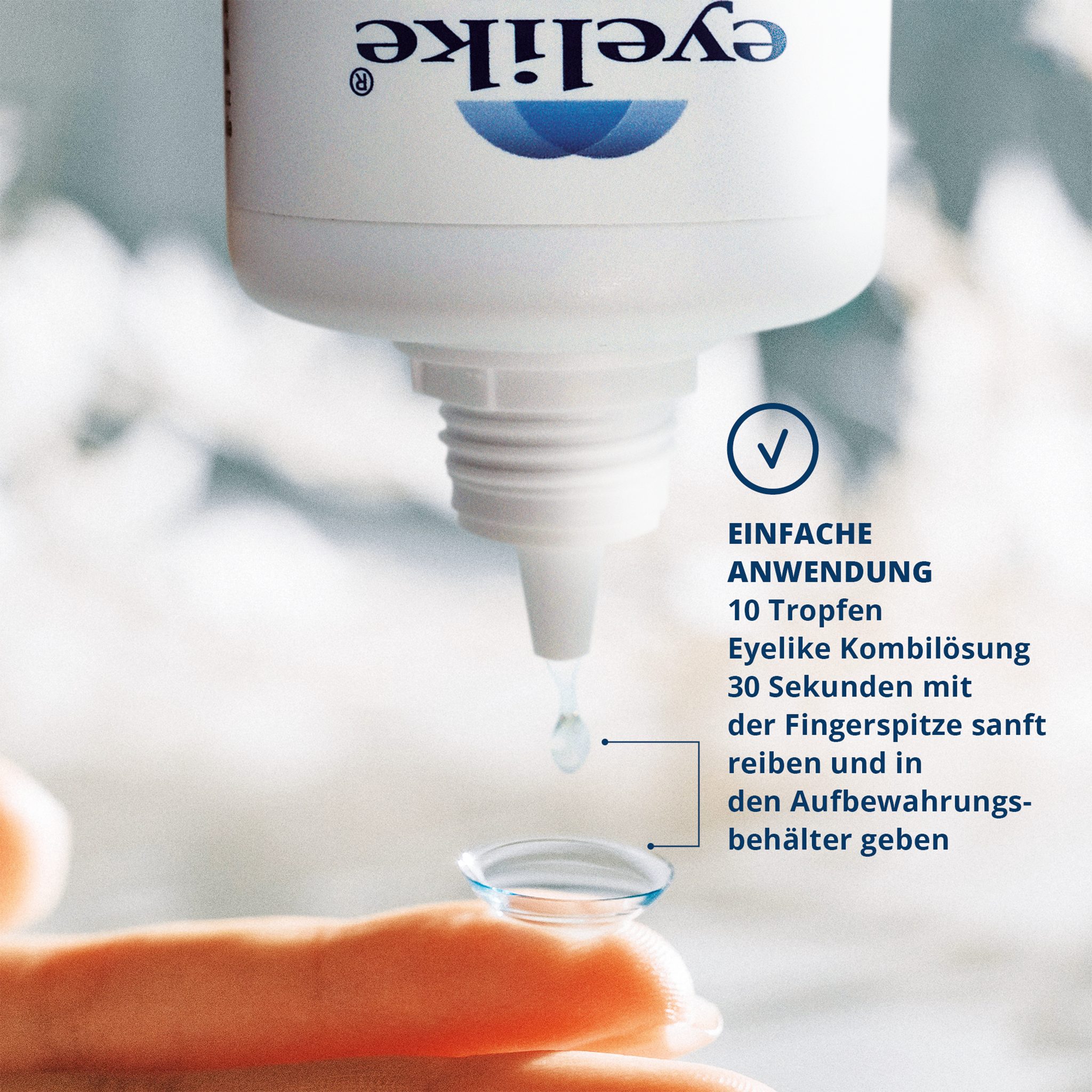 eyelike Kontaktlinsenflüssigkeit Eyelike Kombi-Lösung 360 ml – All-in-One Pflege für Kontaktlinsen